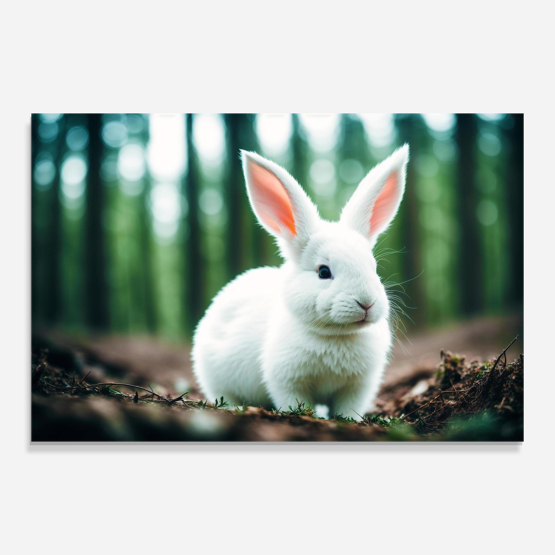 Glasbild Forest Bunny mockup 0