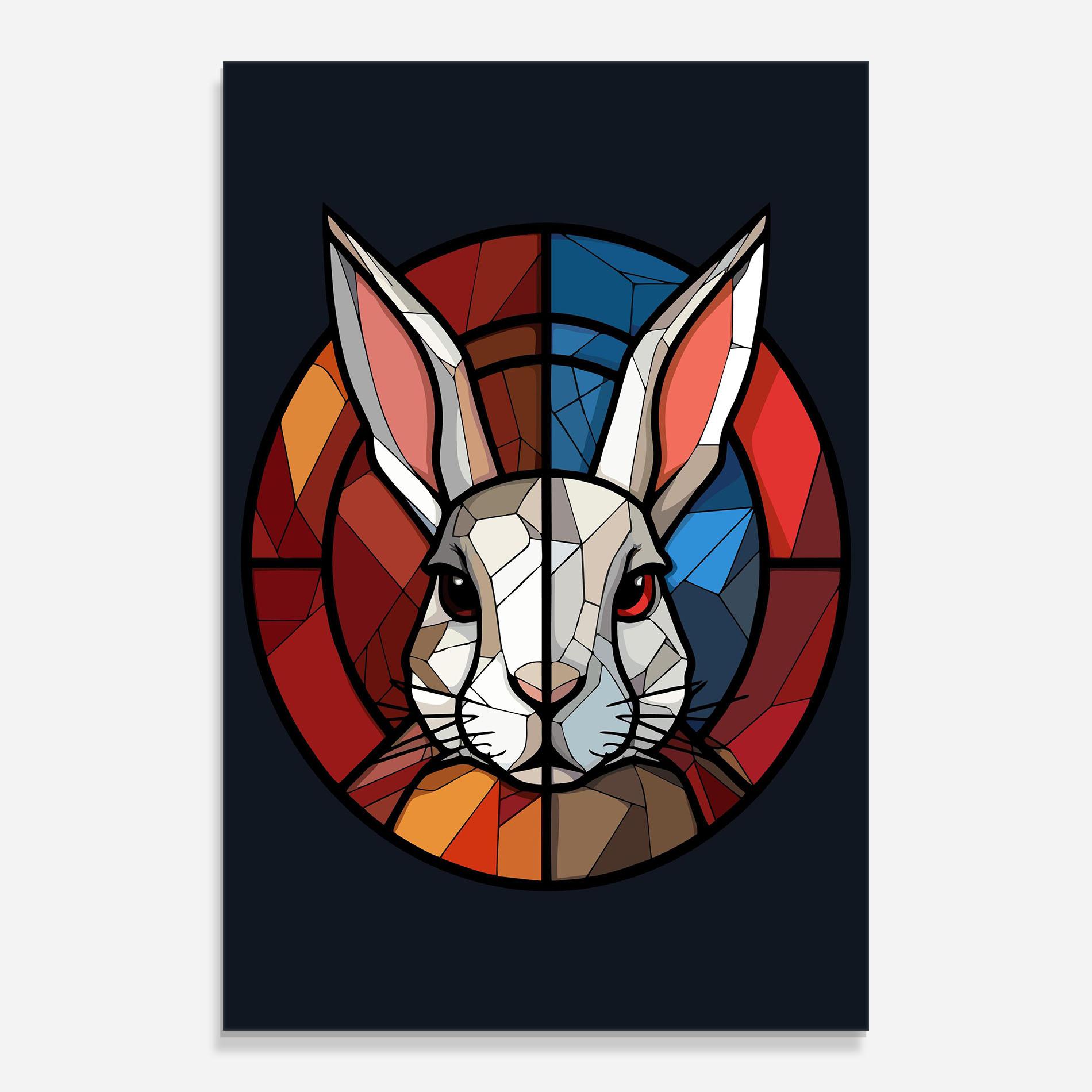 Glasbild Bunny mockup 0