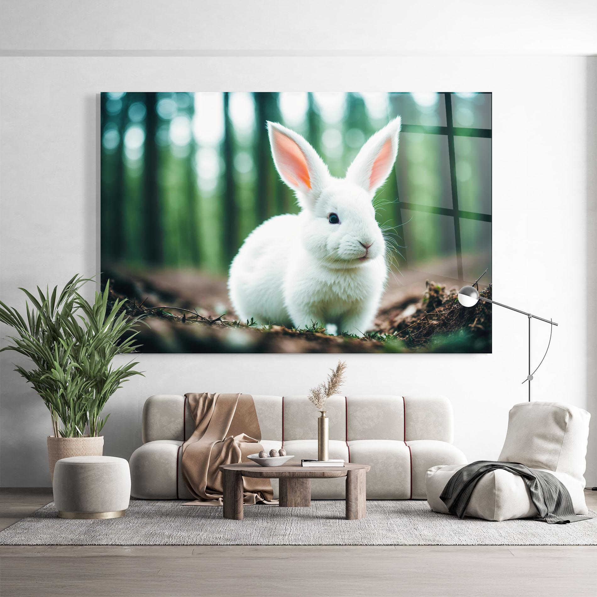 Glasbild Forest Bunny mockup 9