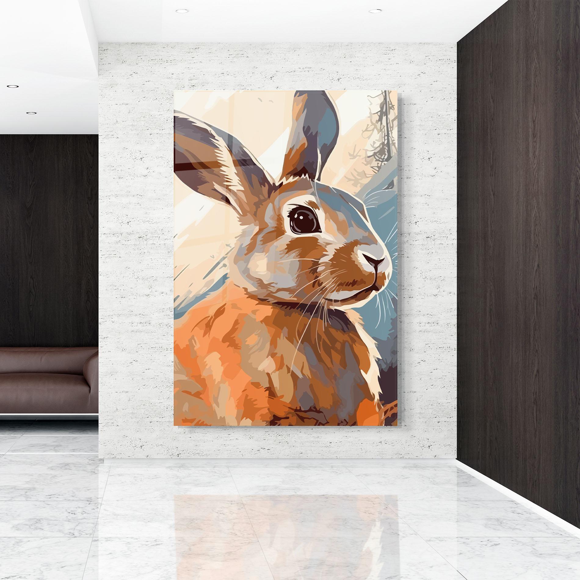 Glasbild Anime Rabbit mockup 9