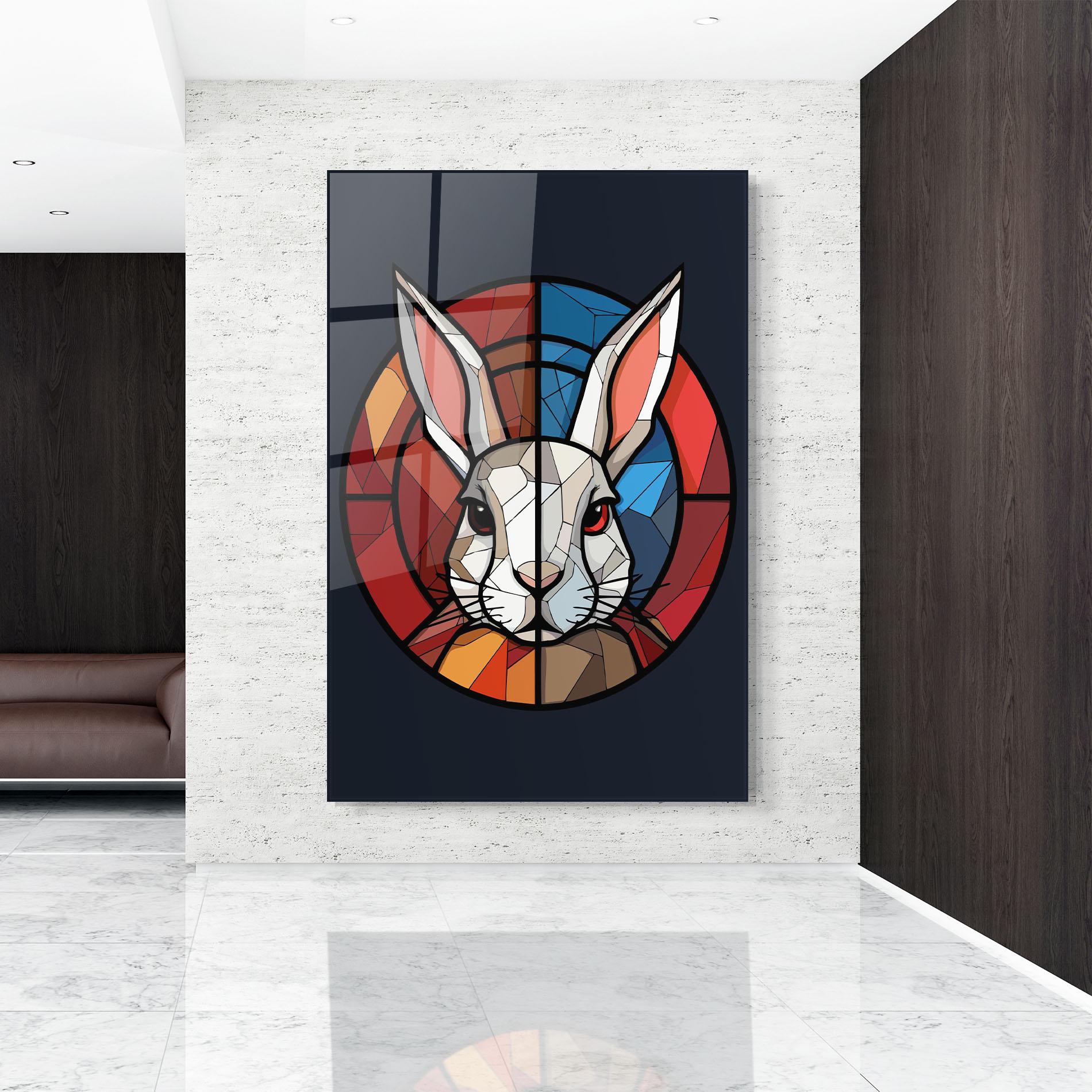 Glasbild Bunny mockup 9