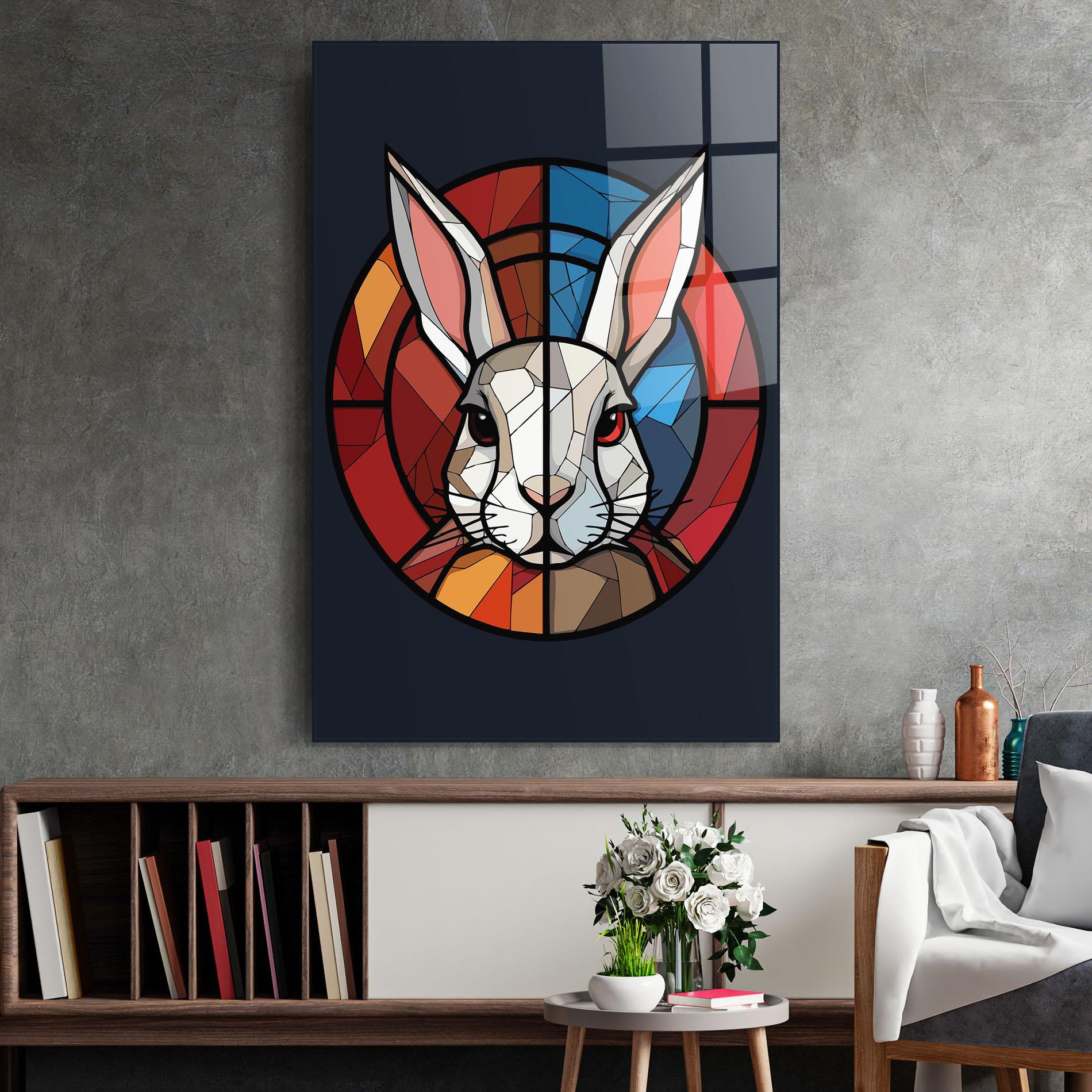 Glasbild Bunny mockup 2