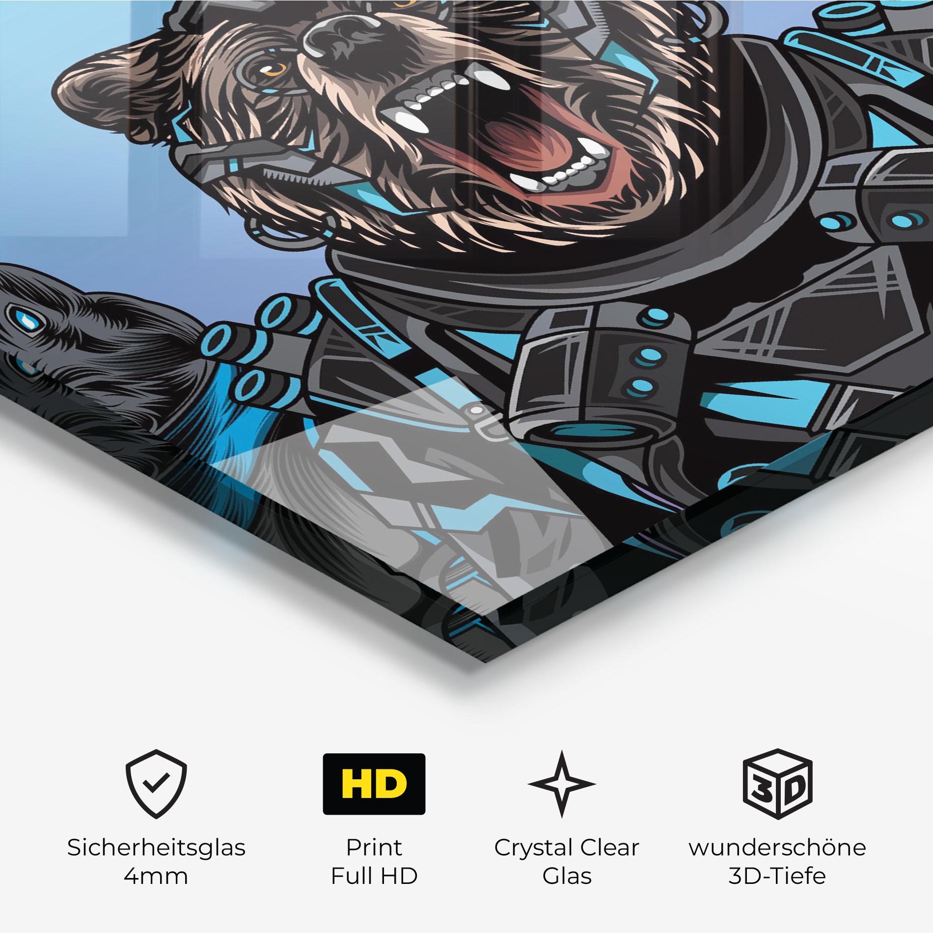 Glasbild Bunny Bear mockup 3