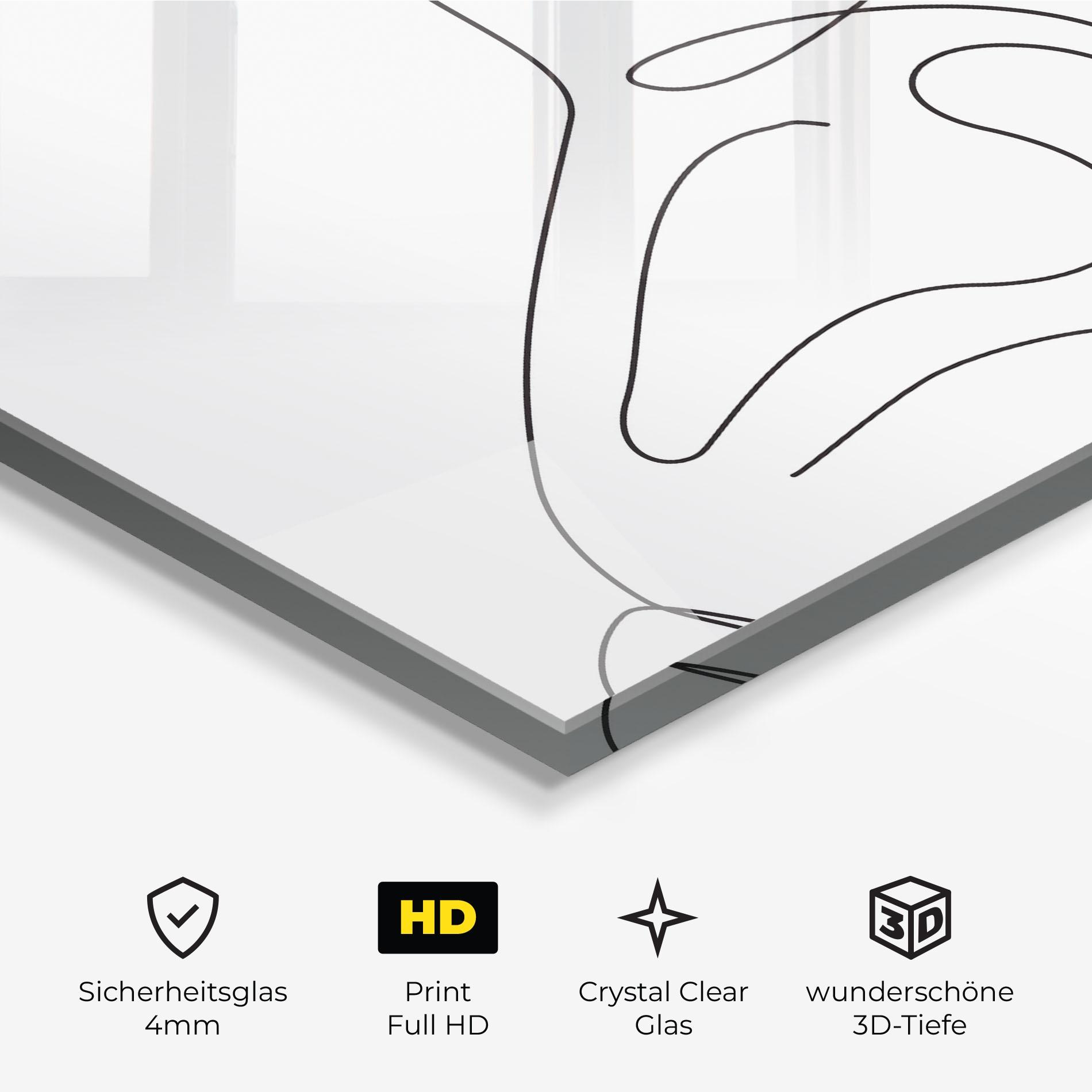 Glasbild Cute Rabbit mockup 3