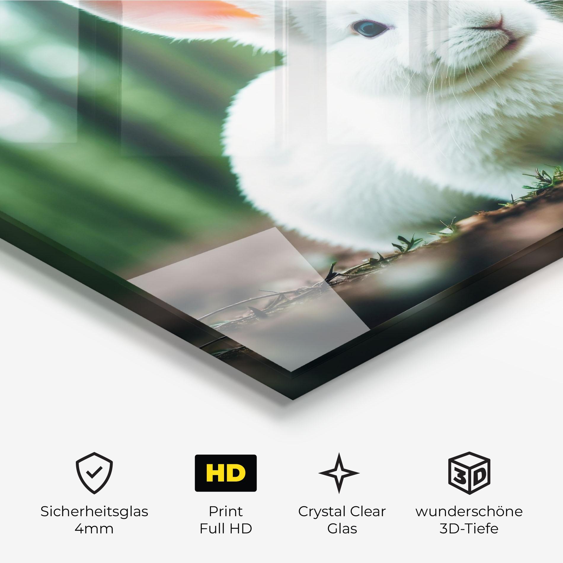 Glasbild Forest Bunny mockup 3