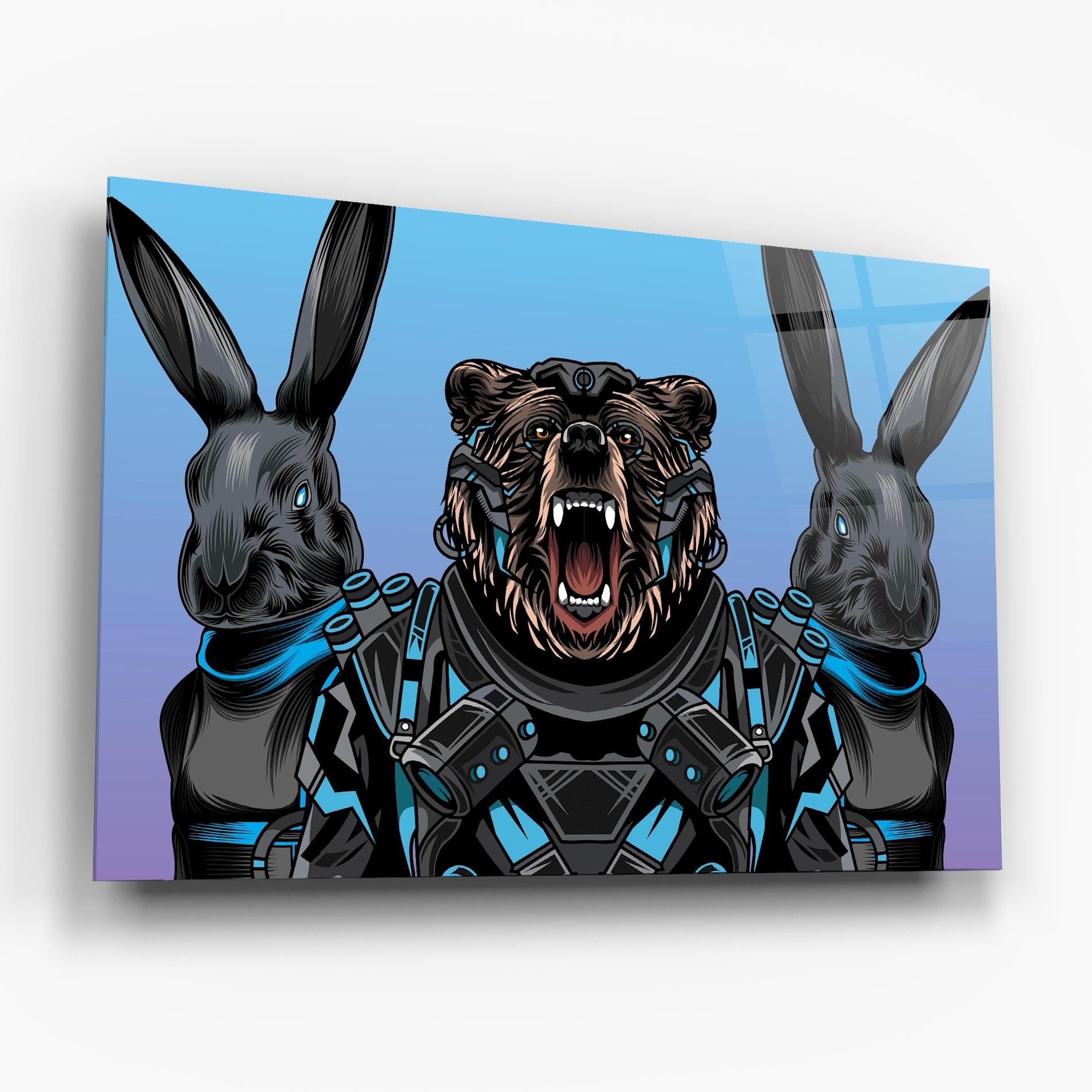 Glasbild Bunny Bear mockup 6