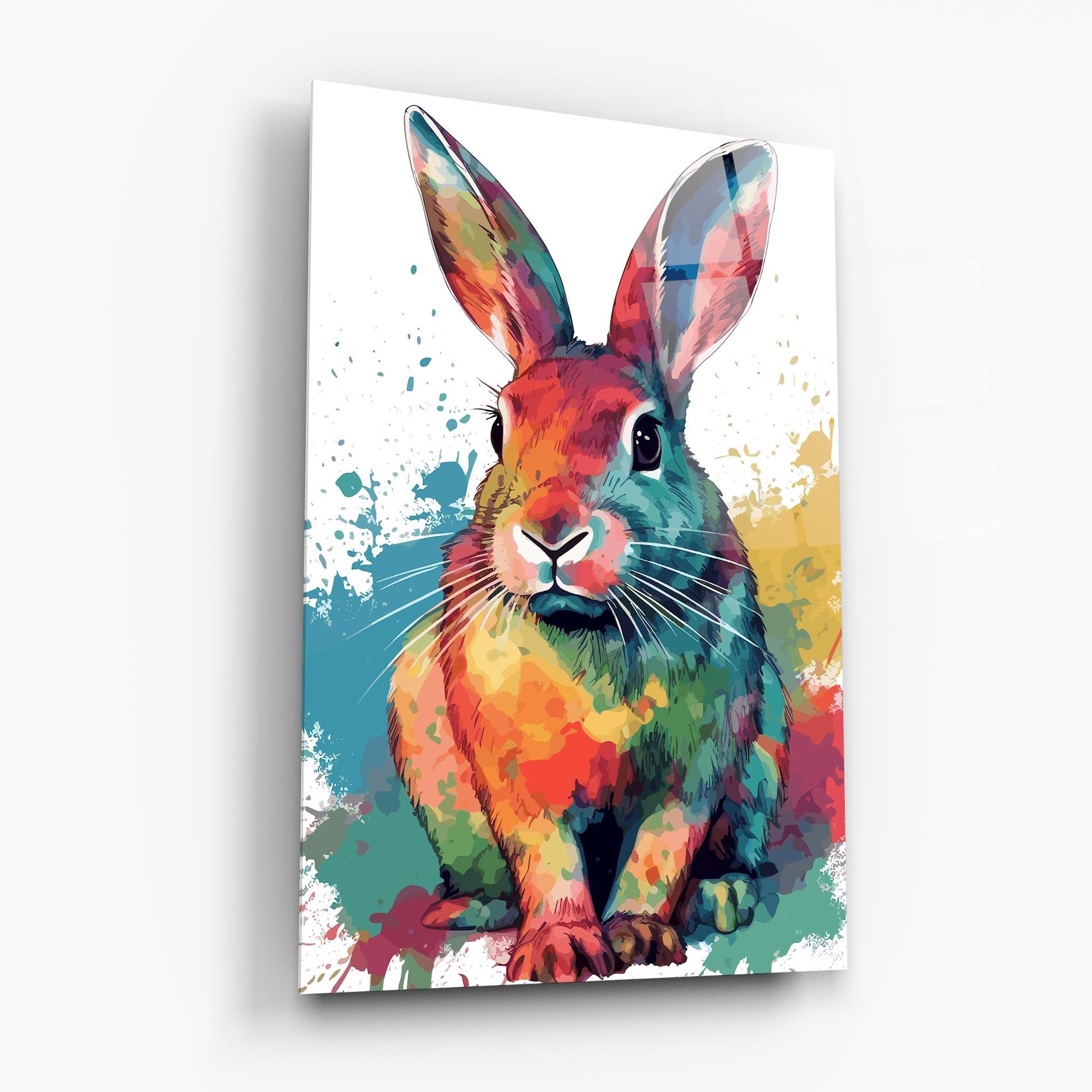 Glasbild Brush Rabbit mockup 6