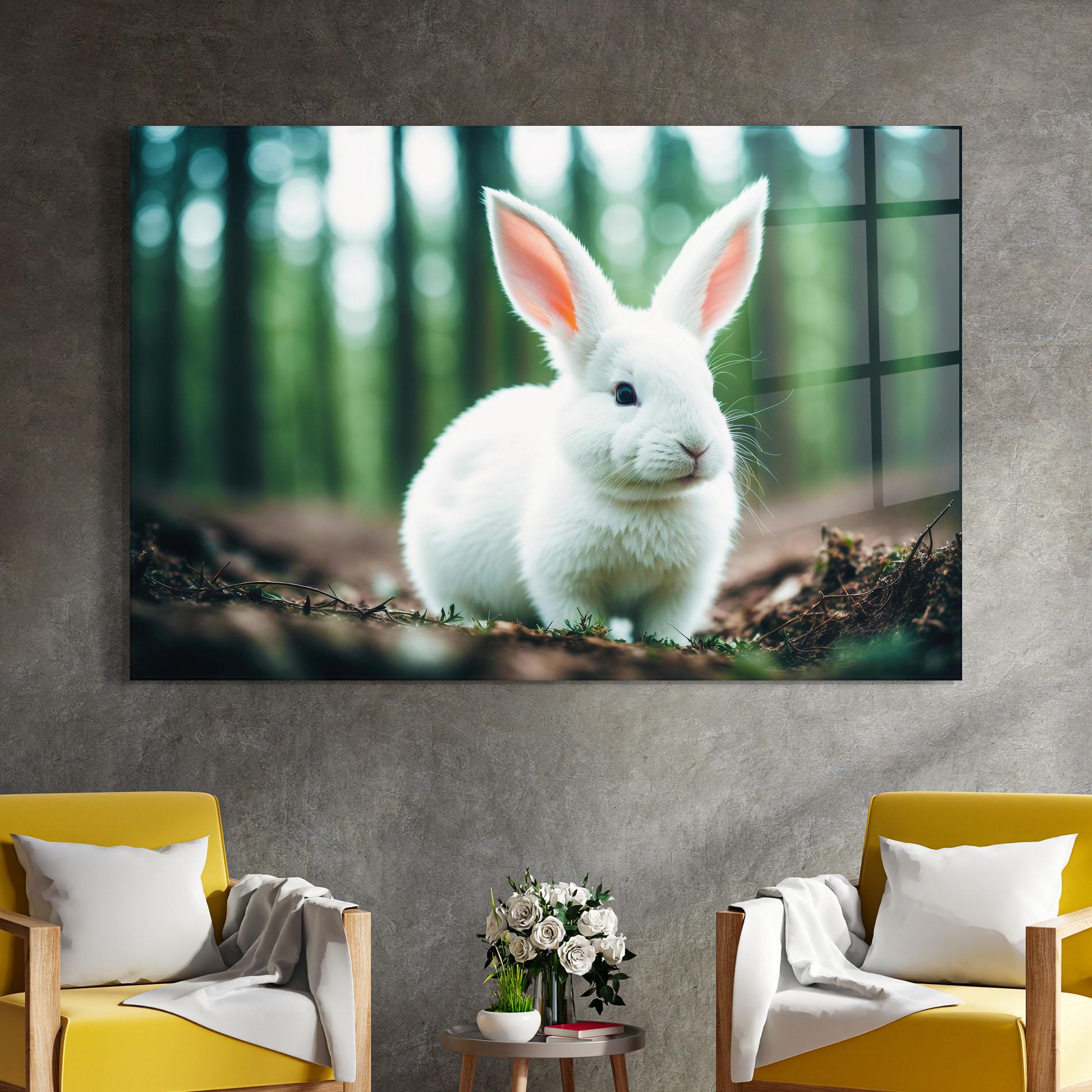 Glasbild Forest Bunny mockup 4