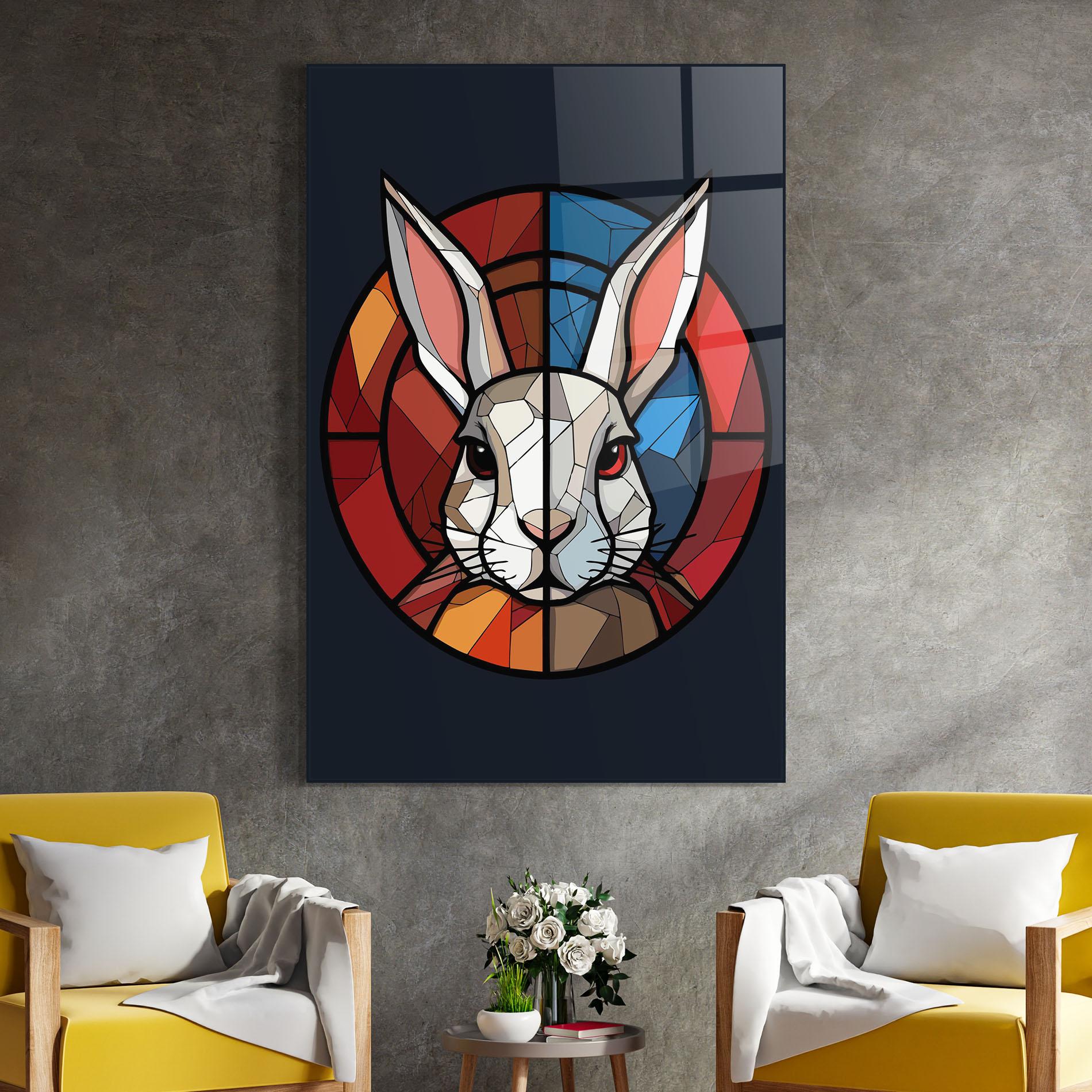 Glasbild Bunny mockup 4