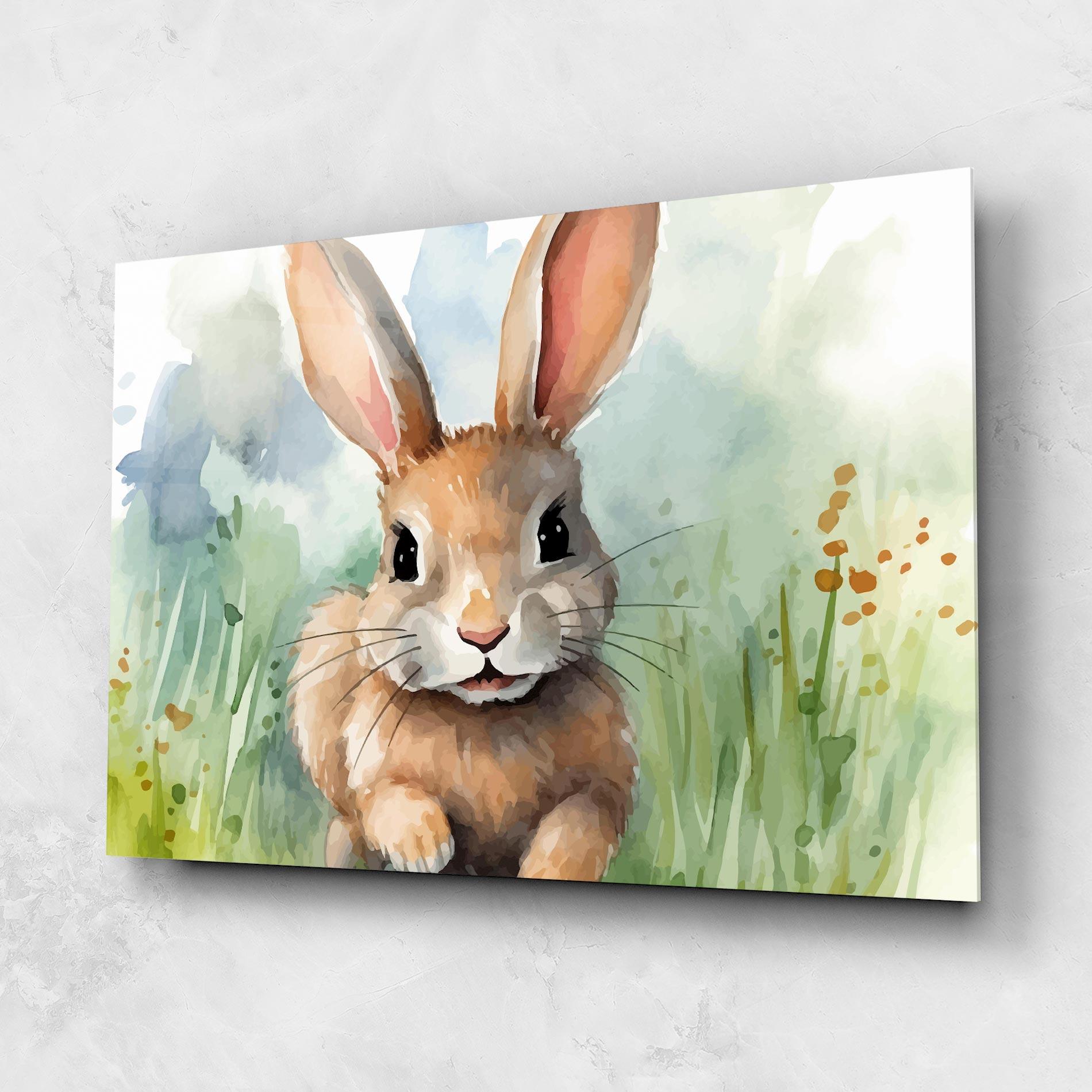 Glasbild Brown Cream Bunny mockup 1