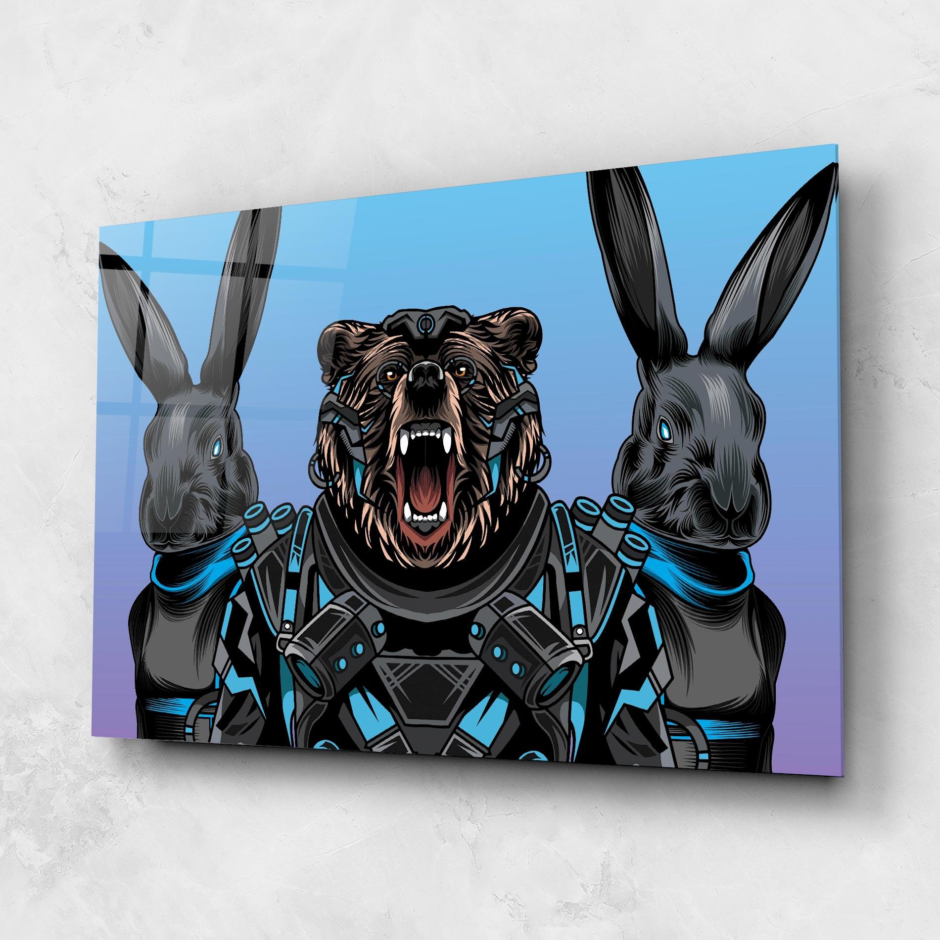 Glasbild Bunny Bear mockup 1