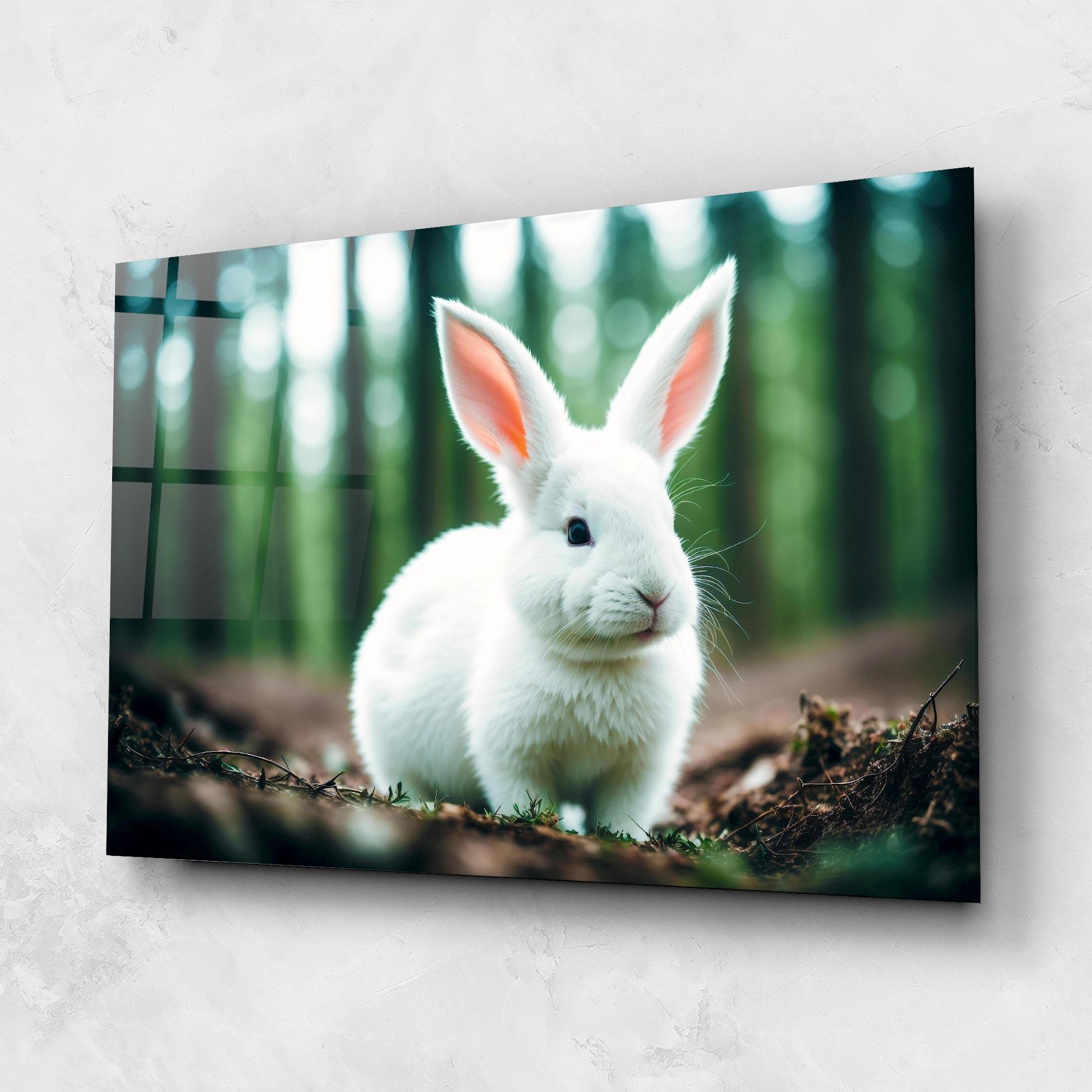 Glasbild Forest Bunny mockup 1