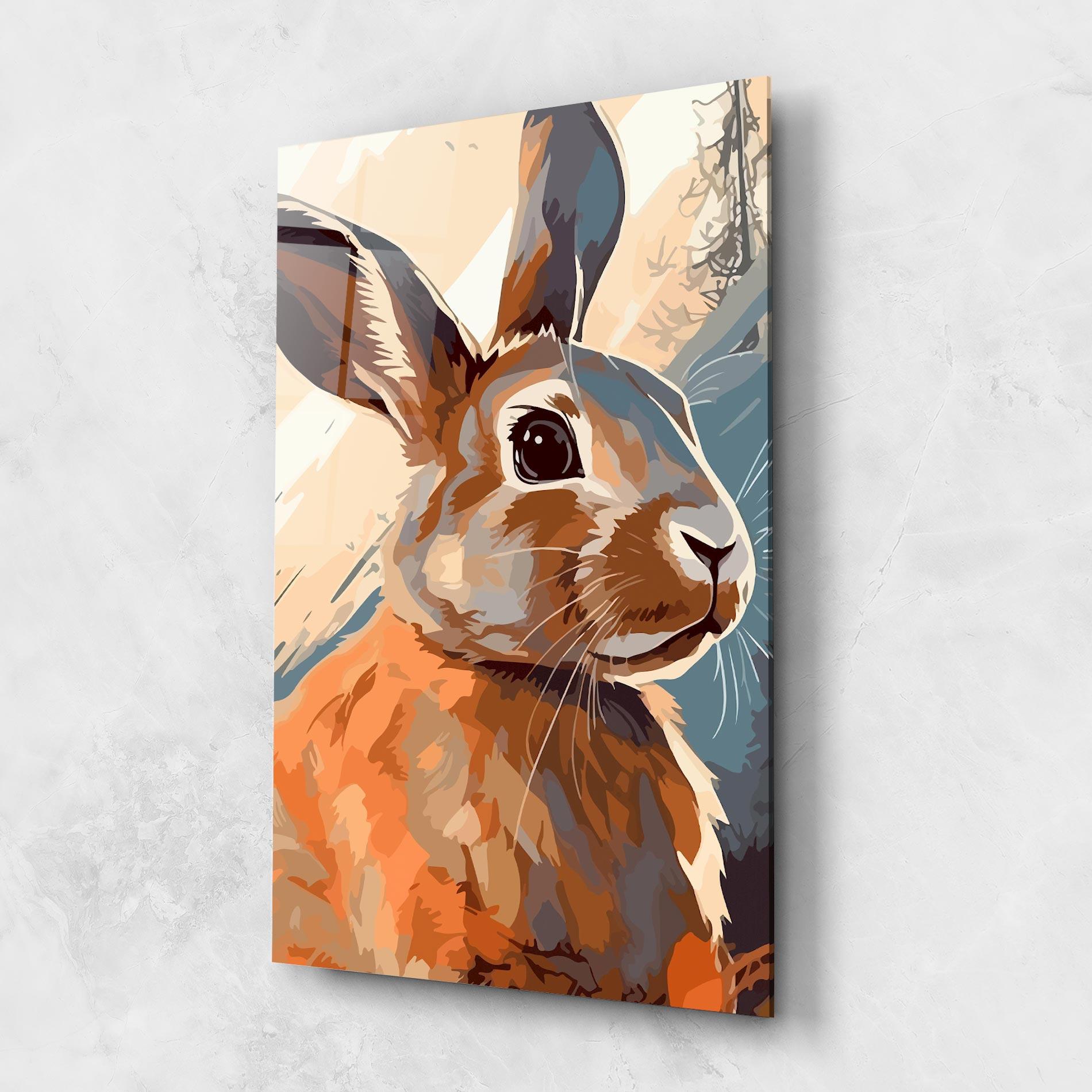 Glasbild Anime Rabbit mockup 1