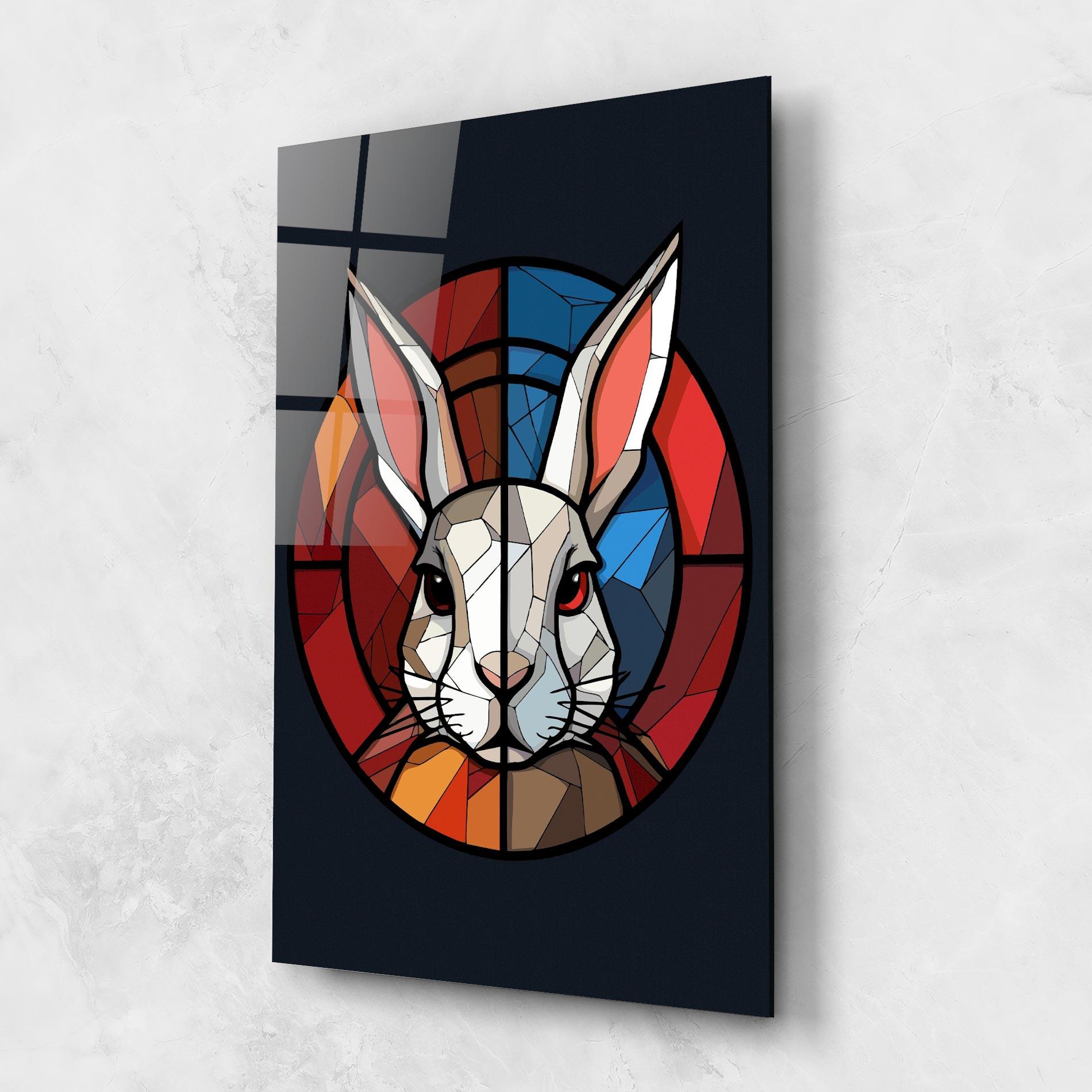 Glasbild Bunny mockup 1