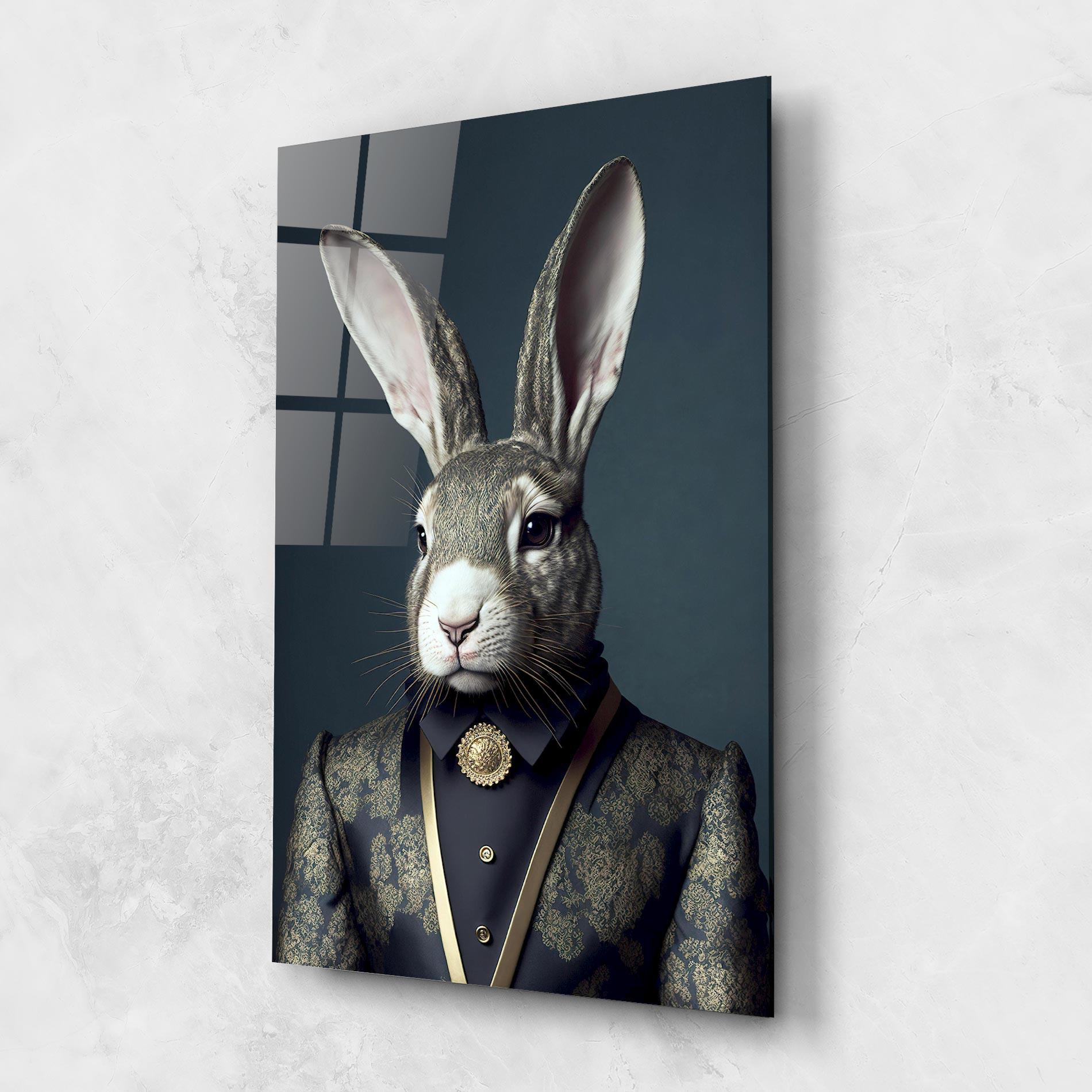 Glasbild Elegant Rabbit mockup 1