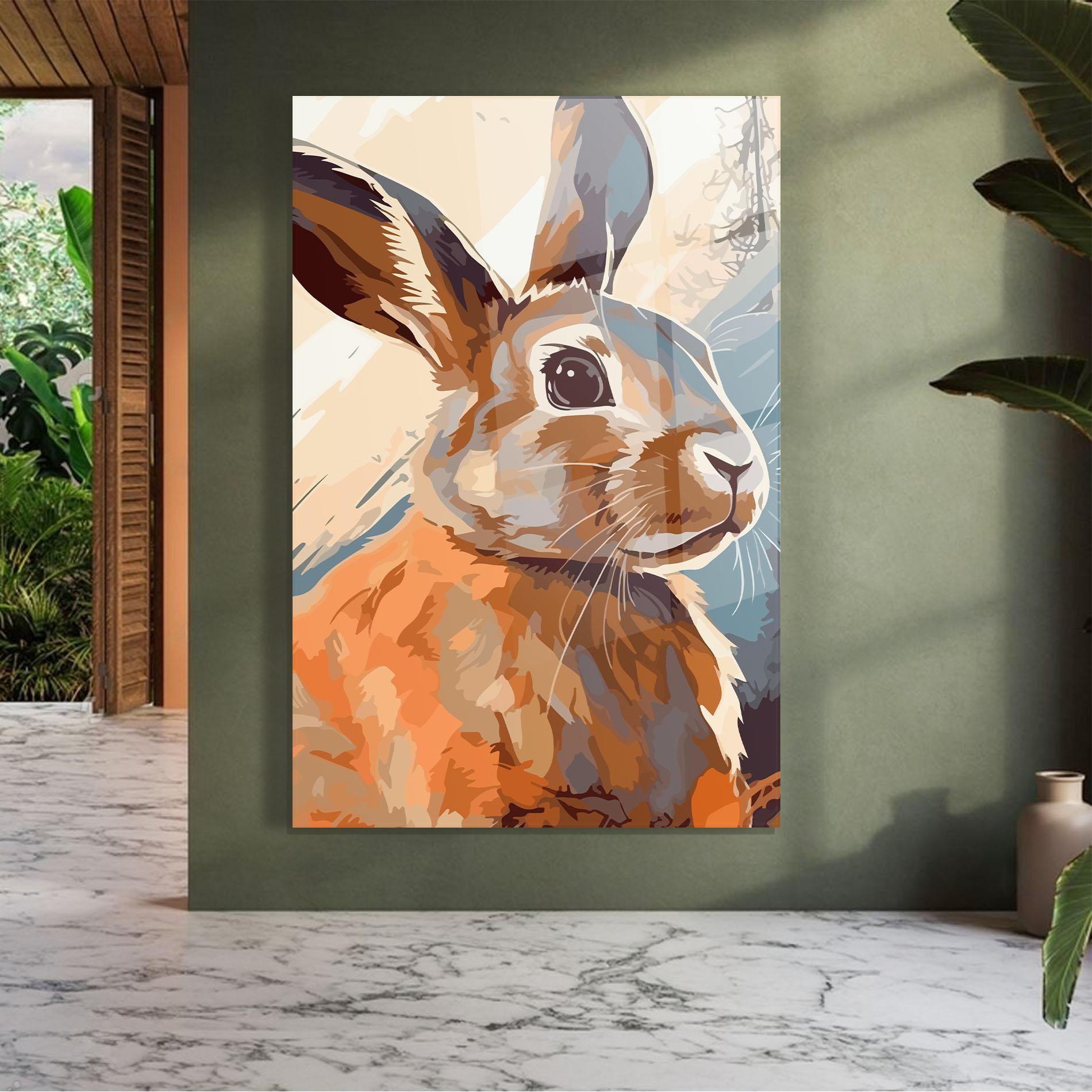 Glasbild Anime Rabbit mockup 7