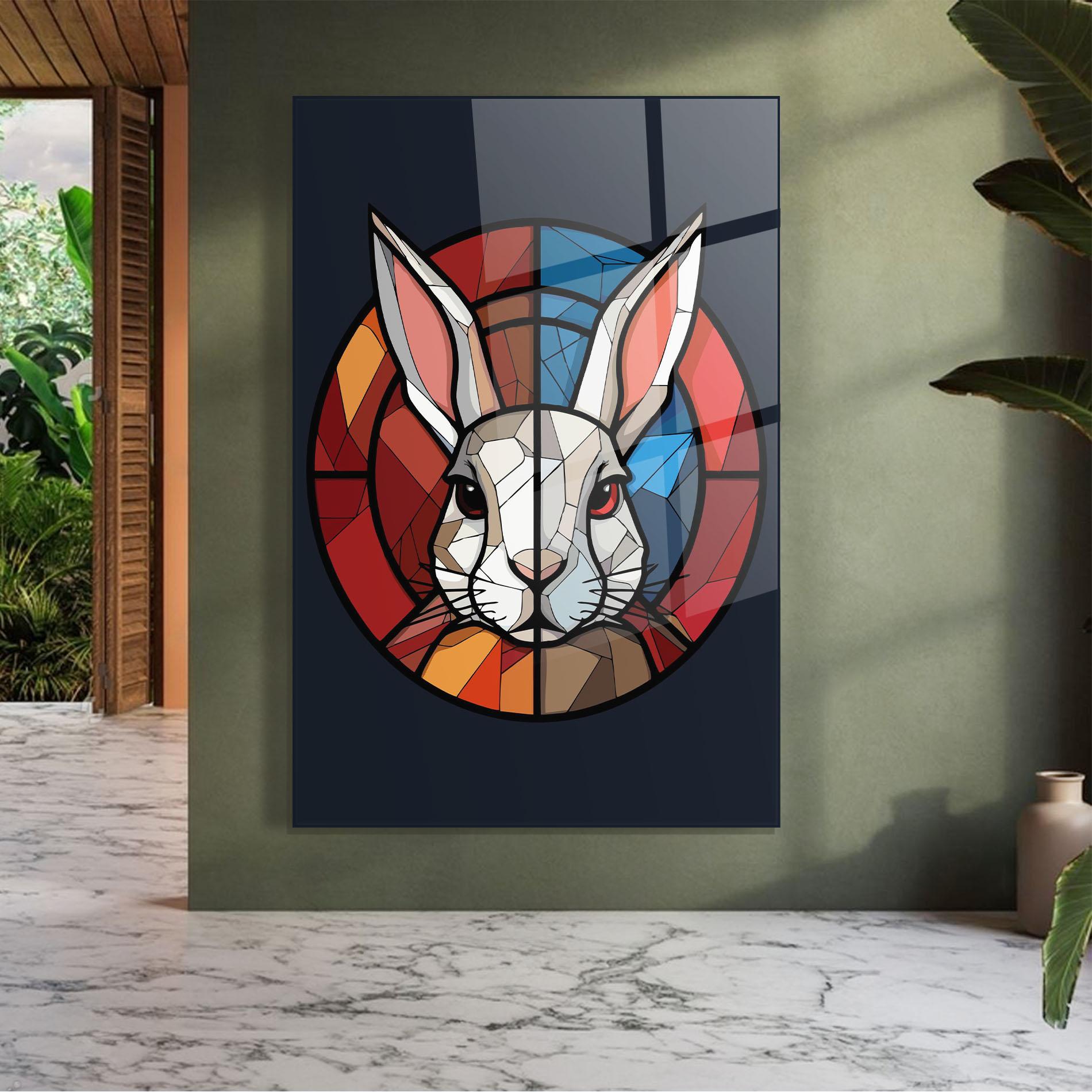 Glasbild Bunny mockup 7