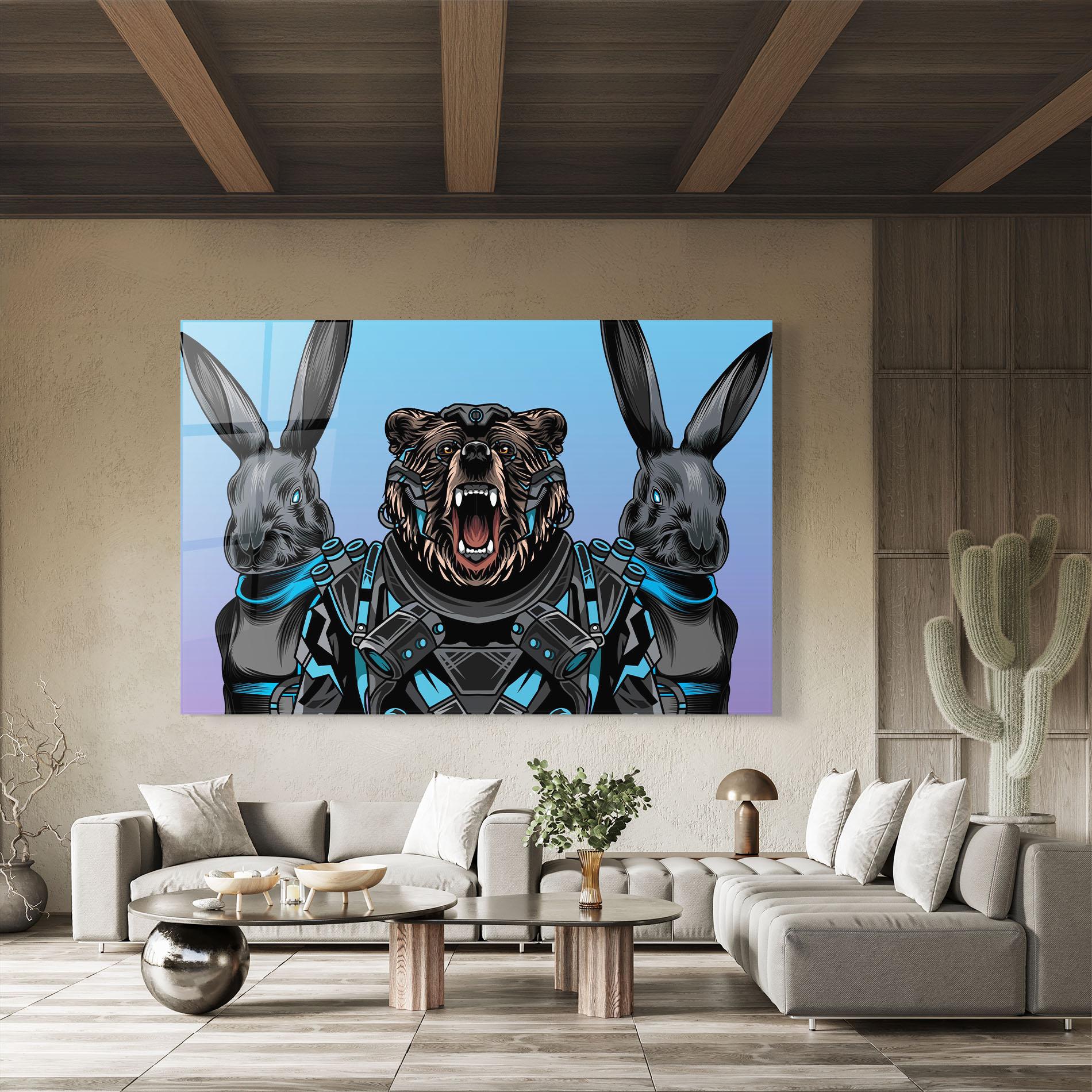 Glasbild Bunny Bear mockup 8