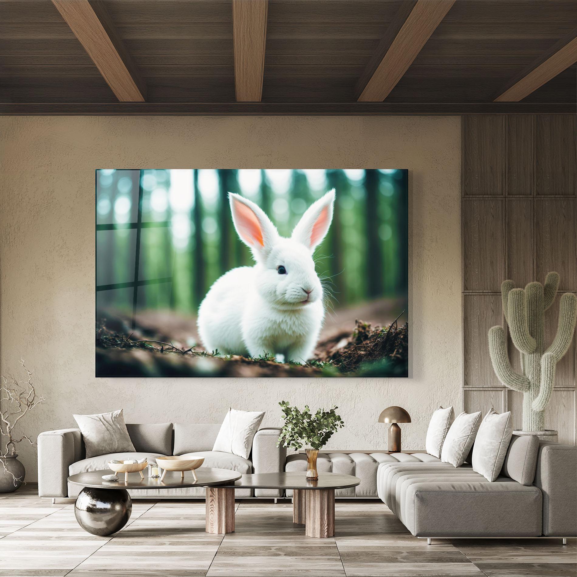 Glasbild Forest Bunny mockup 8