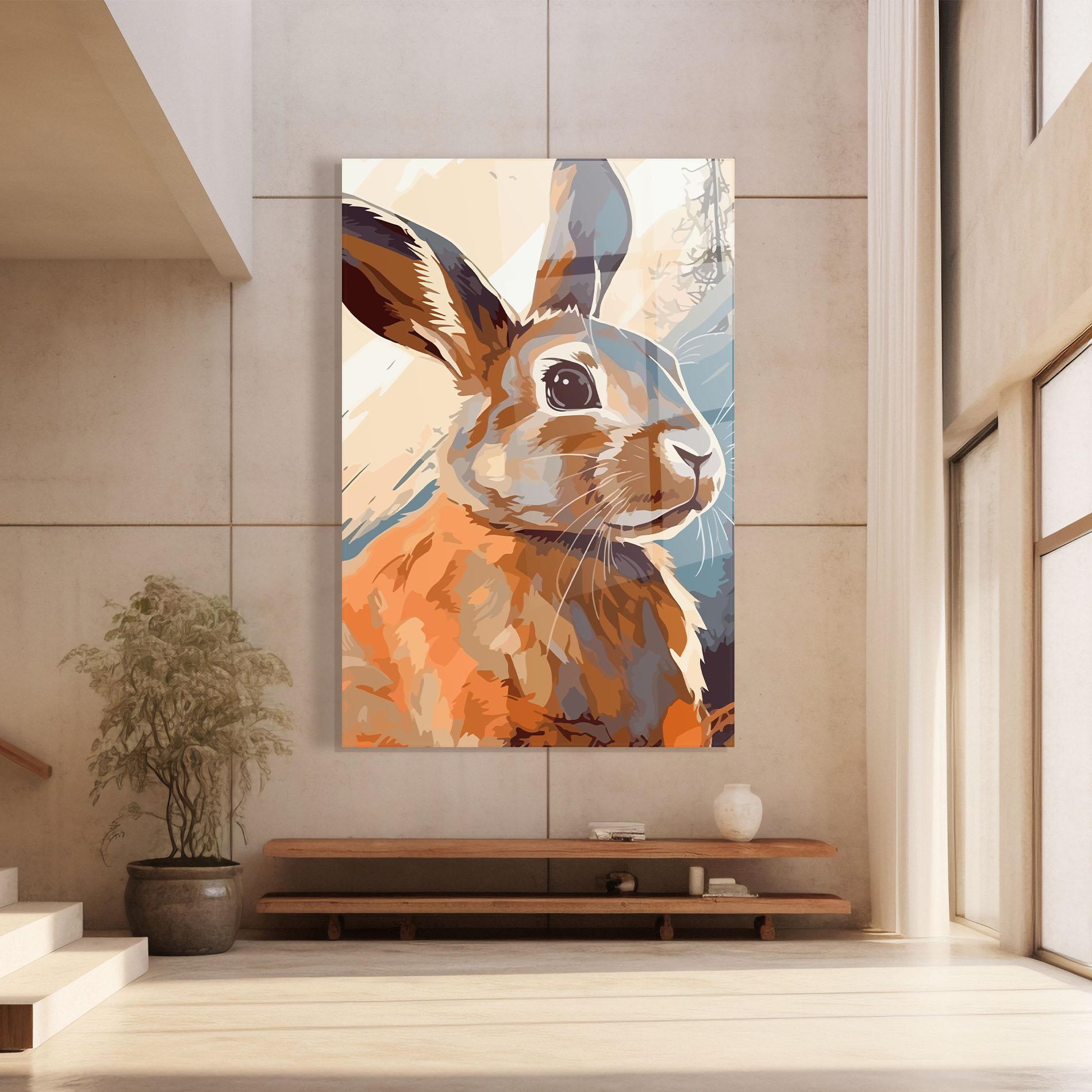 Glasbild Anime Rabbit mockup 8