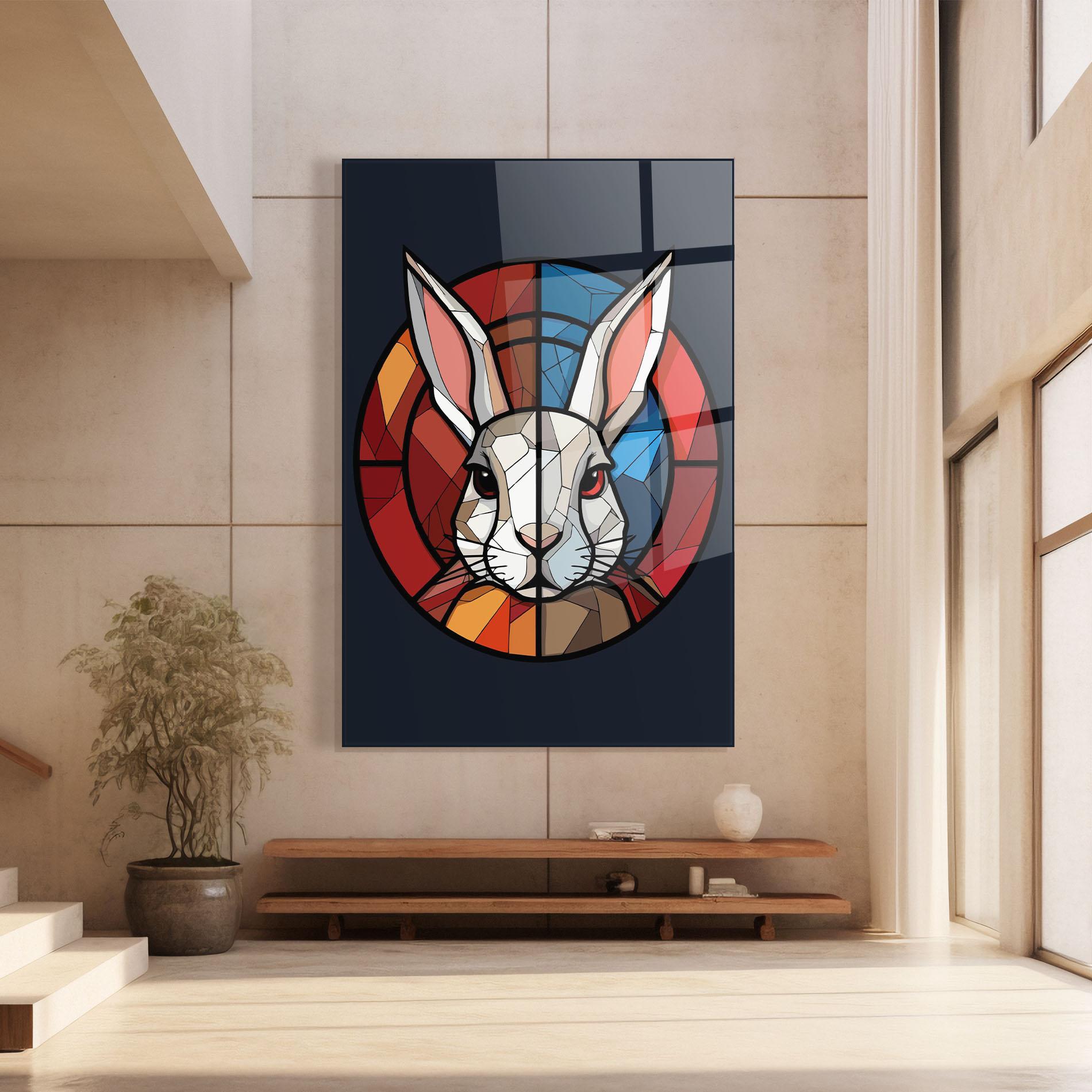 Glasbild Bunny mockup 8