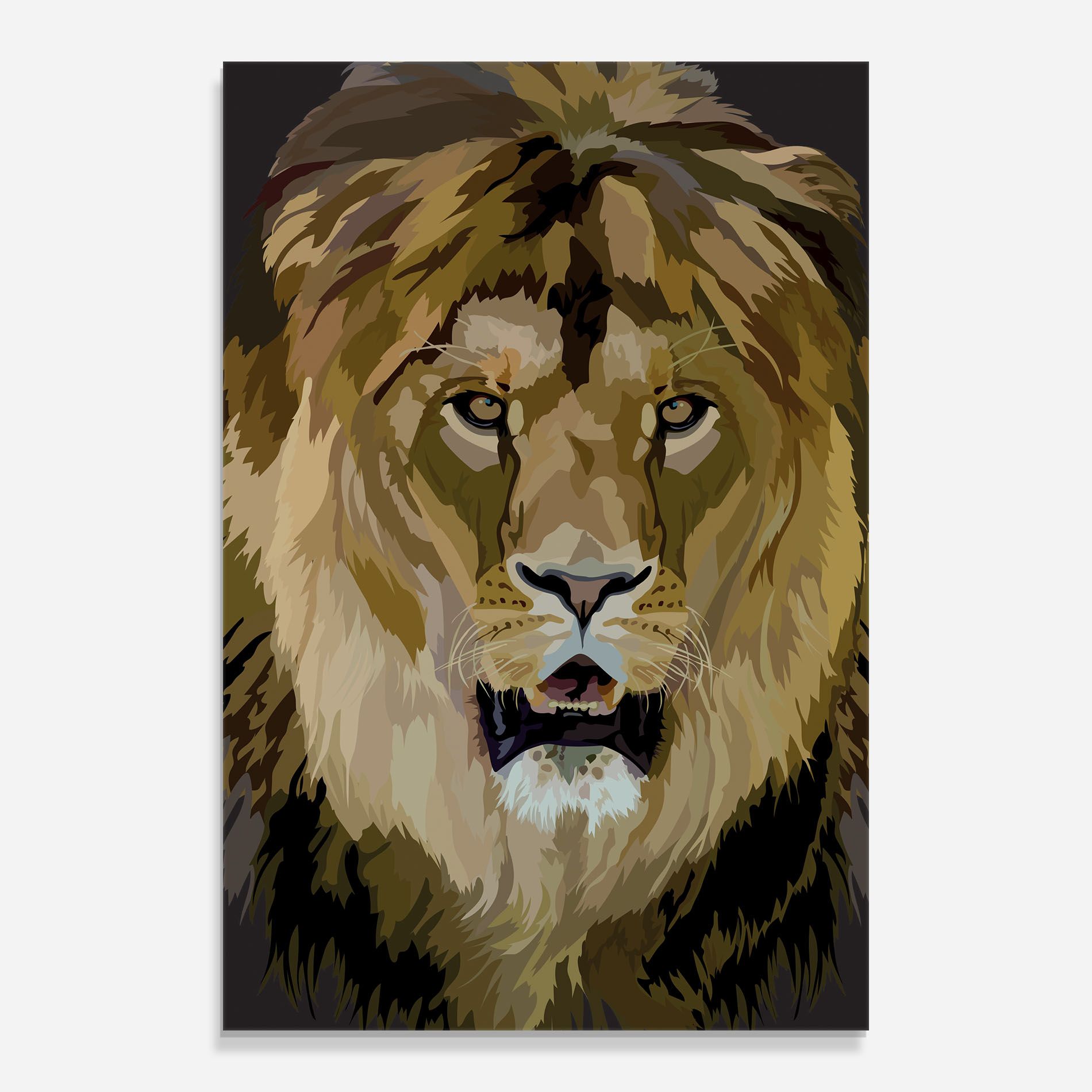 Beautiful Lion Art mockup 0