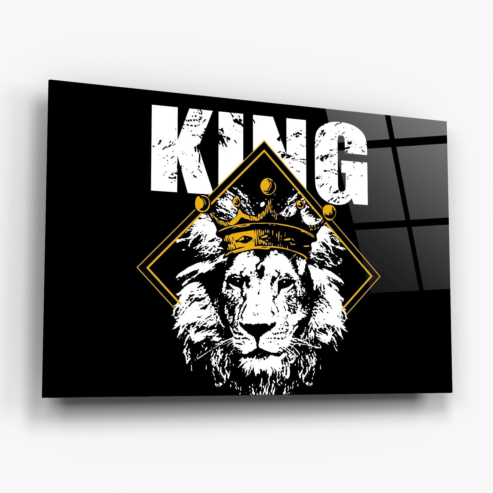 Glasbild Jungle King mockup 6