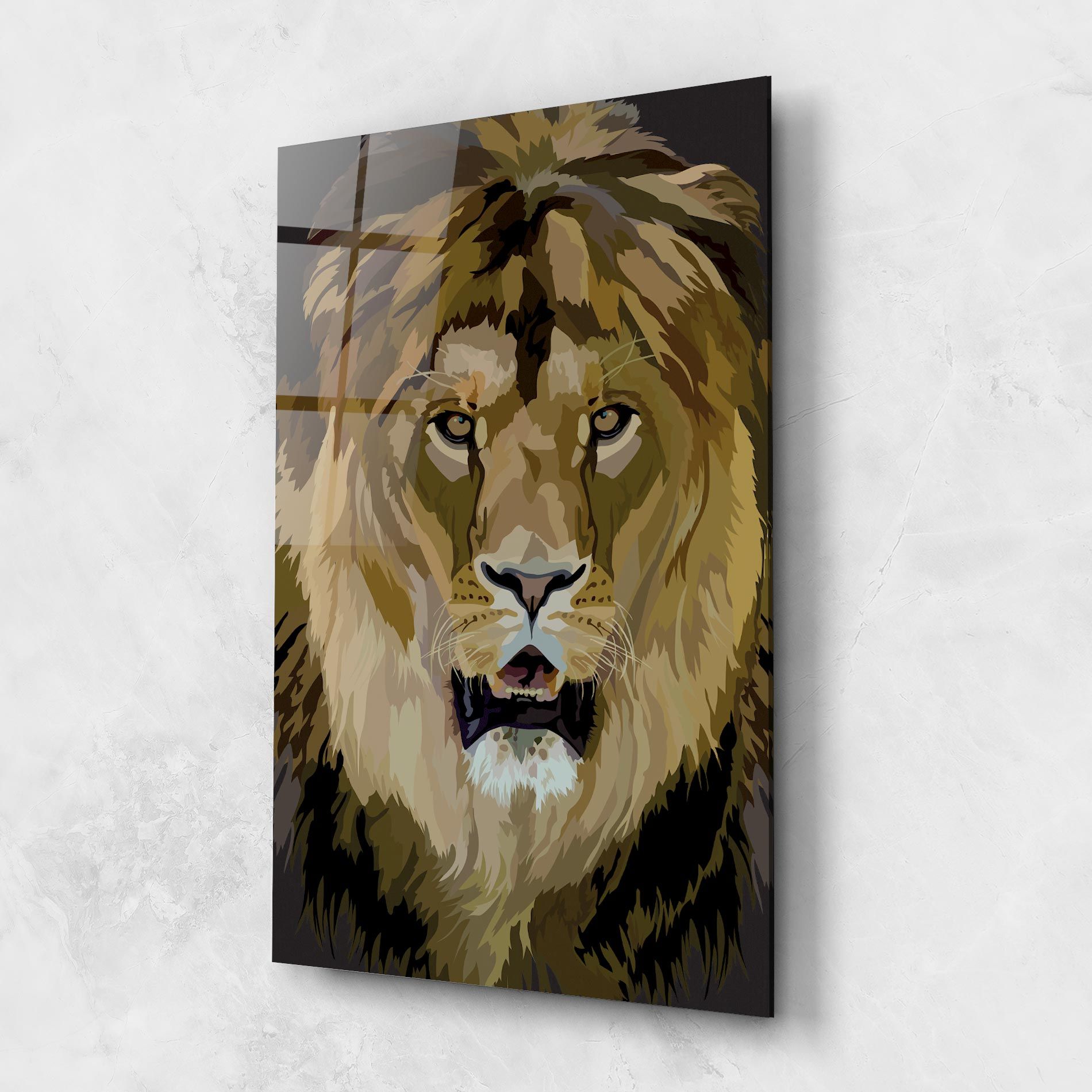 Beautiful Lion Art mockup 1