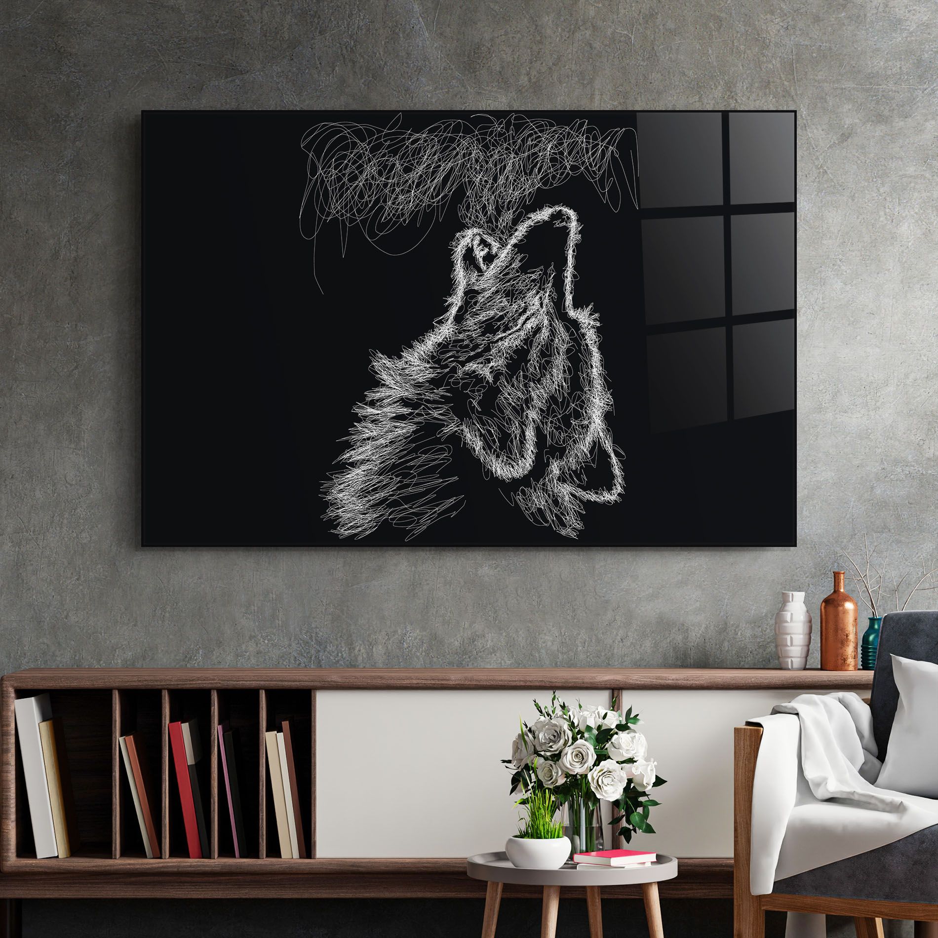 Wolf White Line mockup 2