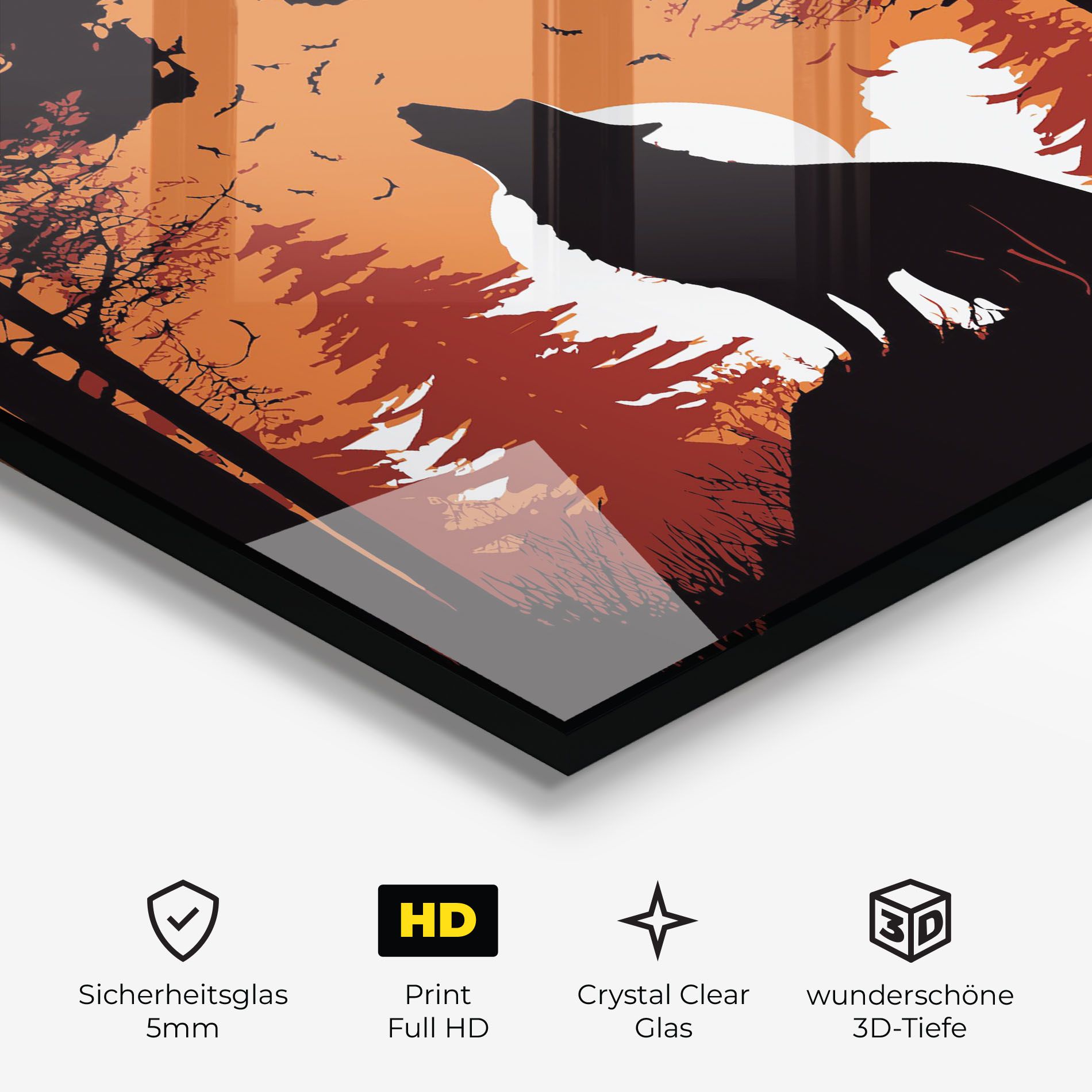 Orange Sky Wolf mockup 3