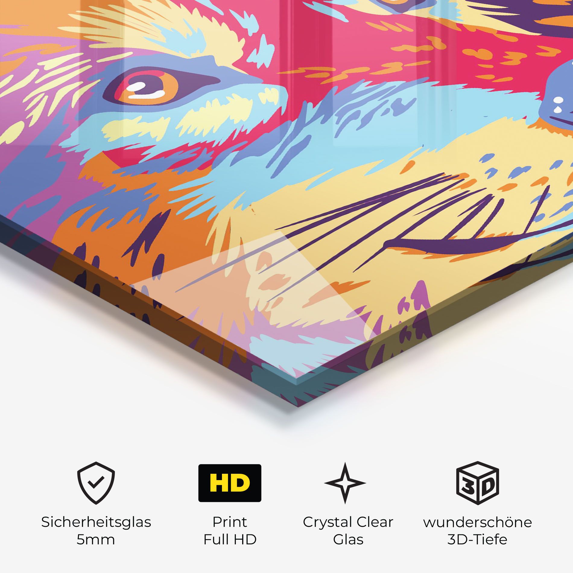 Purple Orange Wolf mockup 3