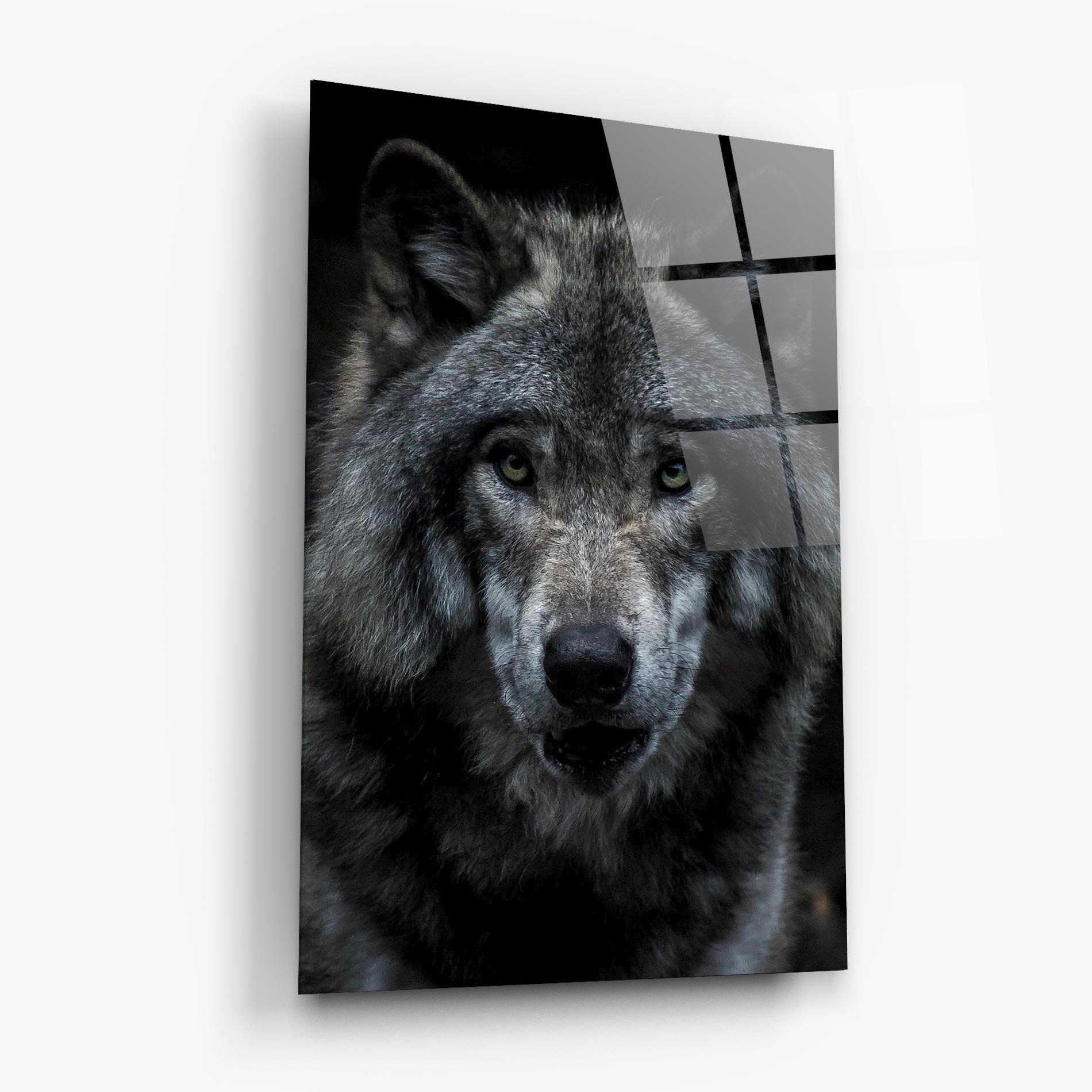 Glasbild Angry Wolf mockup 6