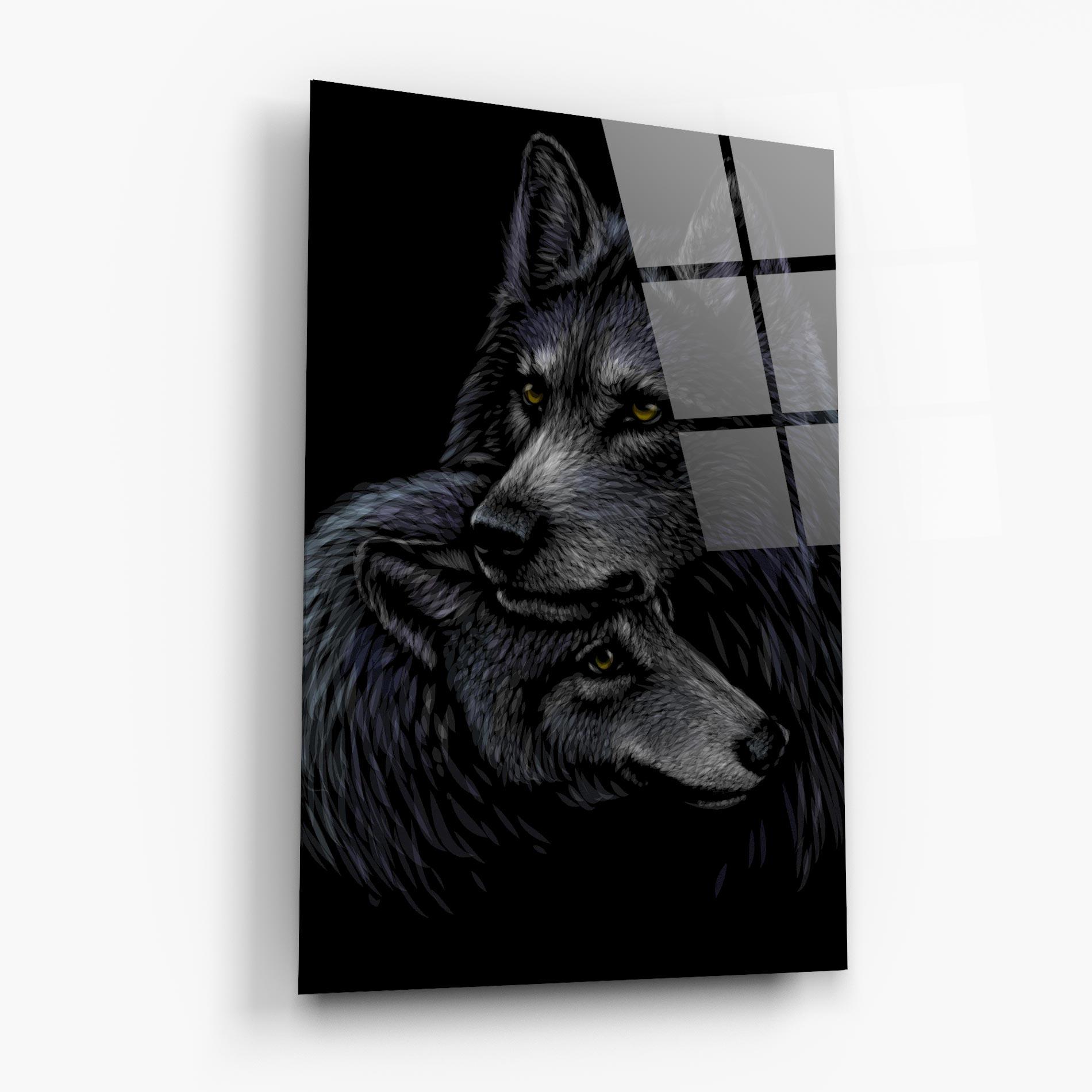 Glasbild Mom Wolf mockup 6