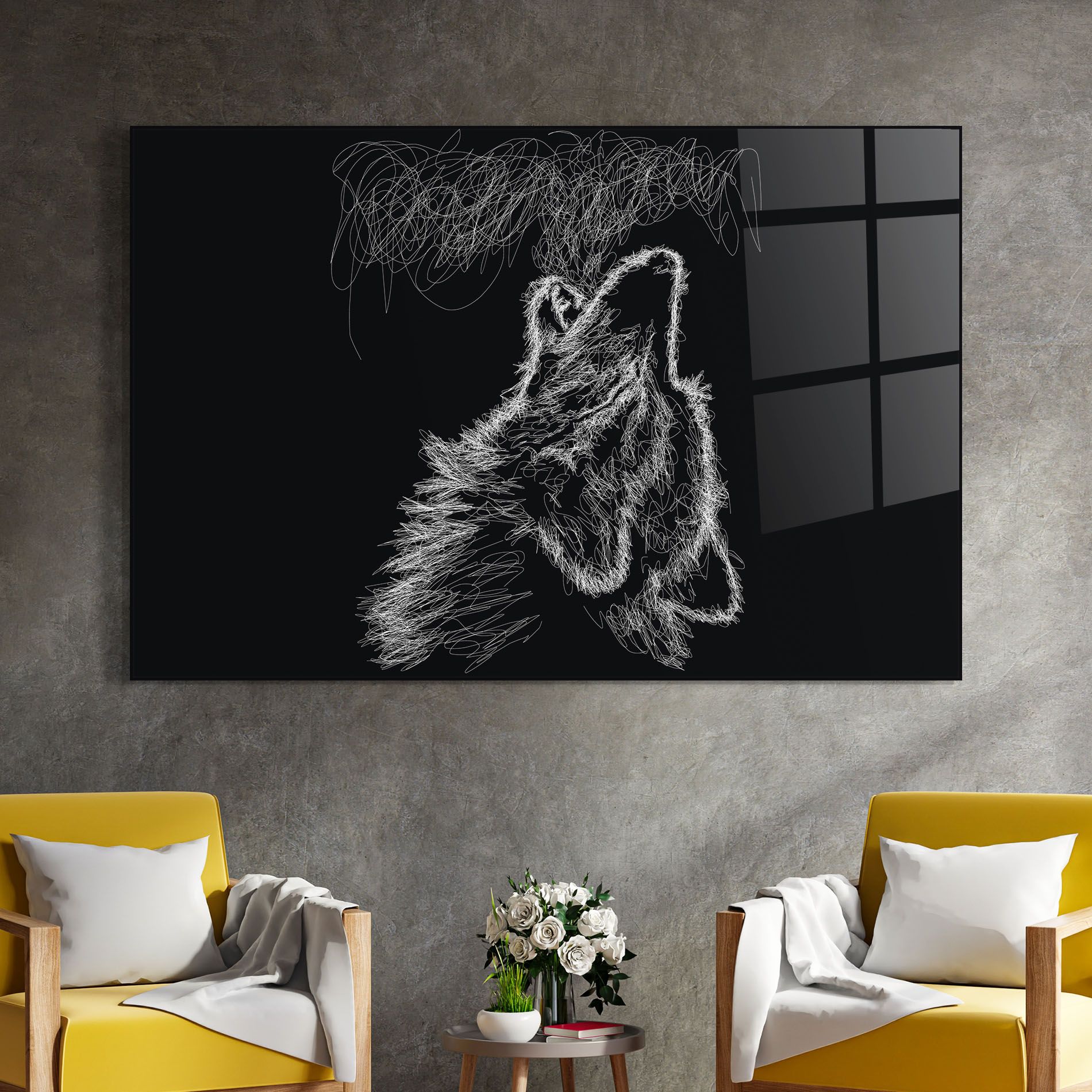 Wolf White Line mockup 4