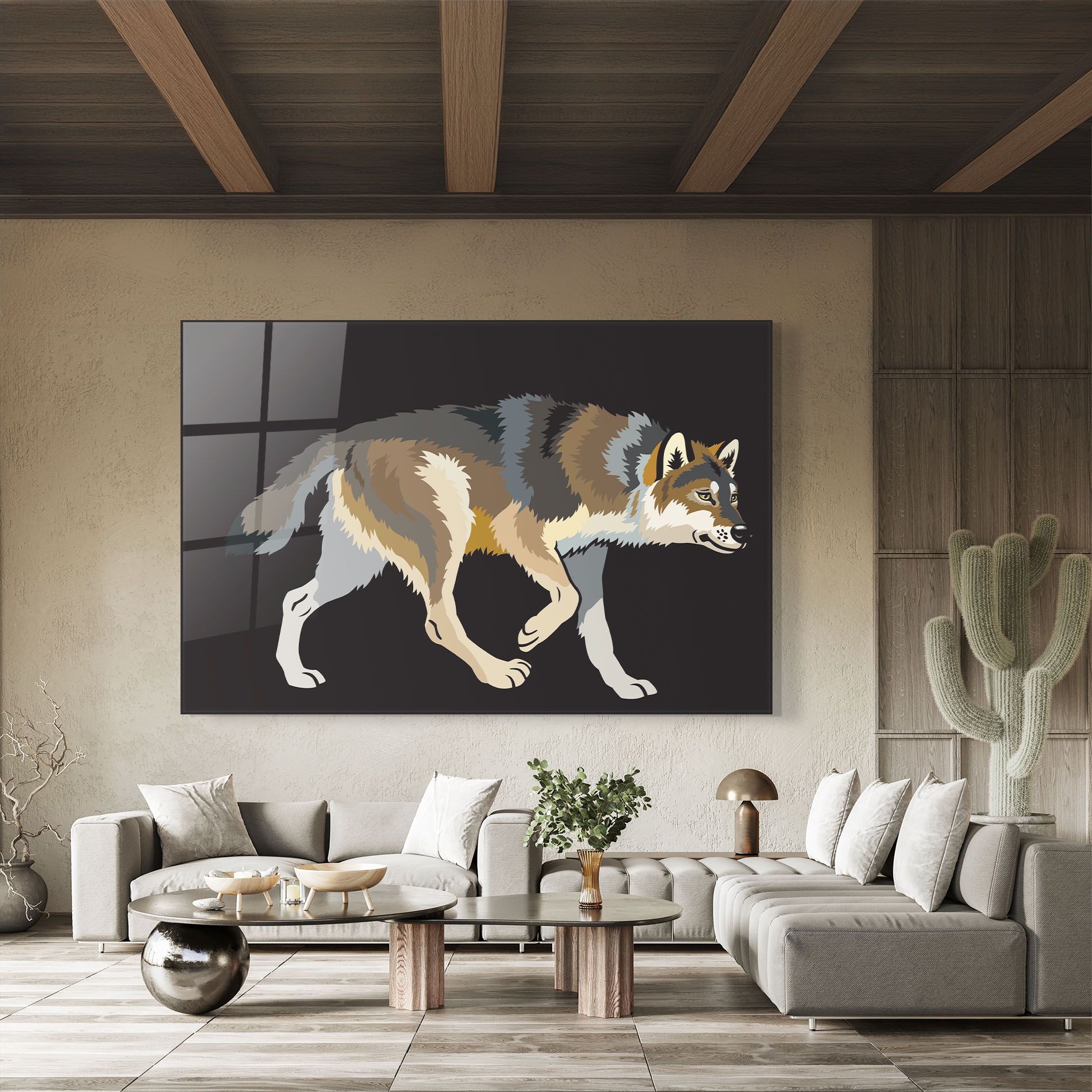 Cartoon Wolf mockup 8
