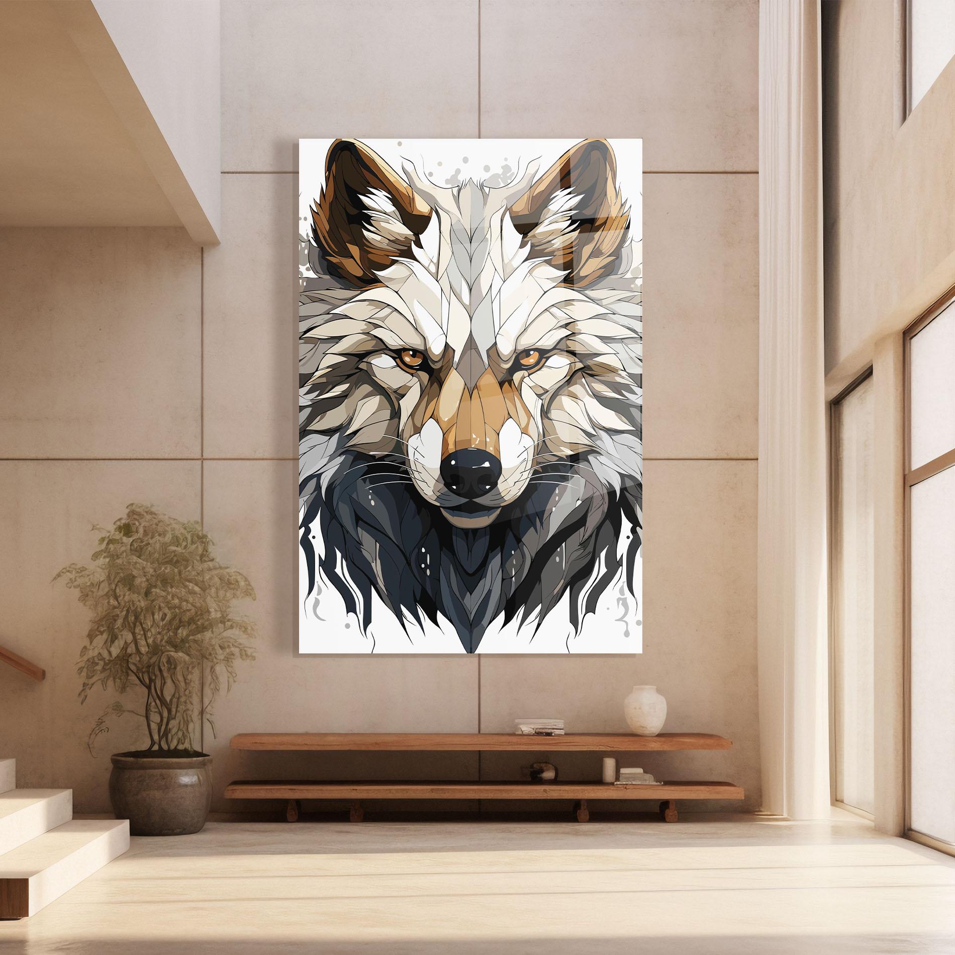 Glasbild Brown Wolf mockup 8