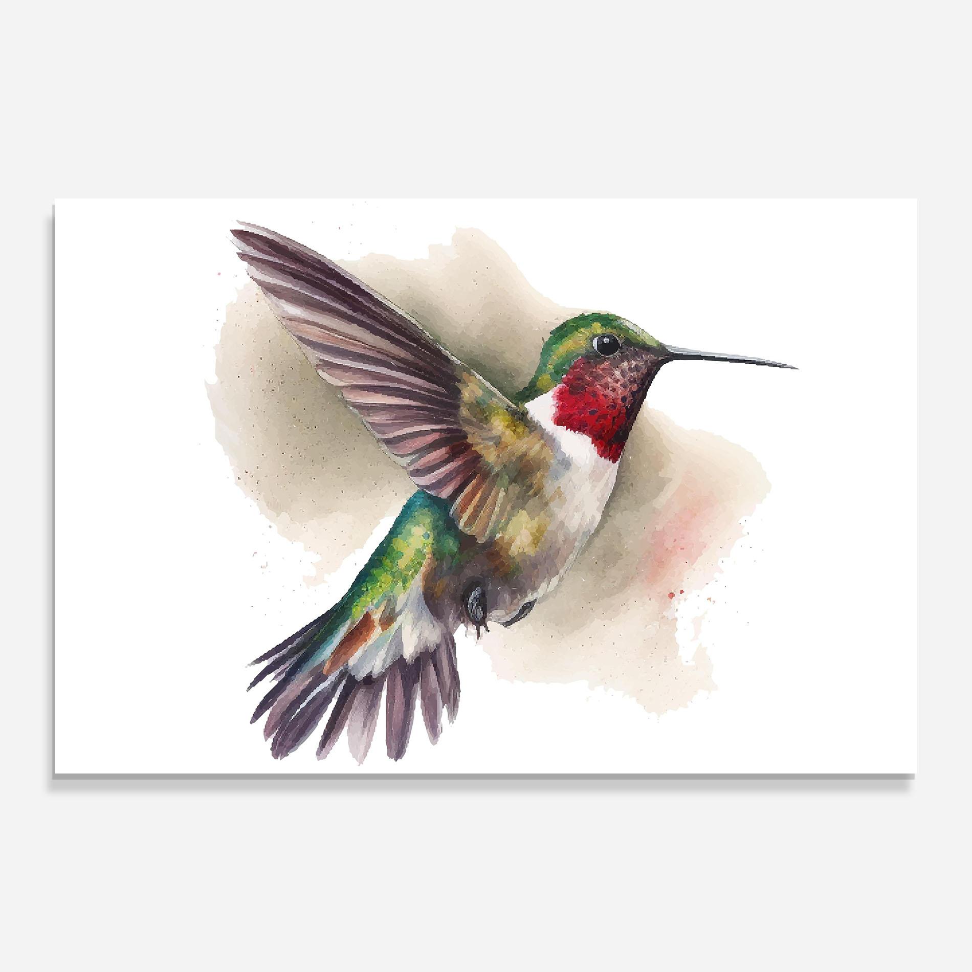 Glasbild Beautiful Bird mockup 0