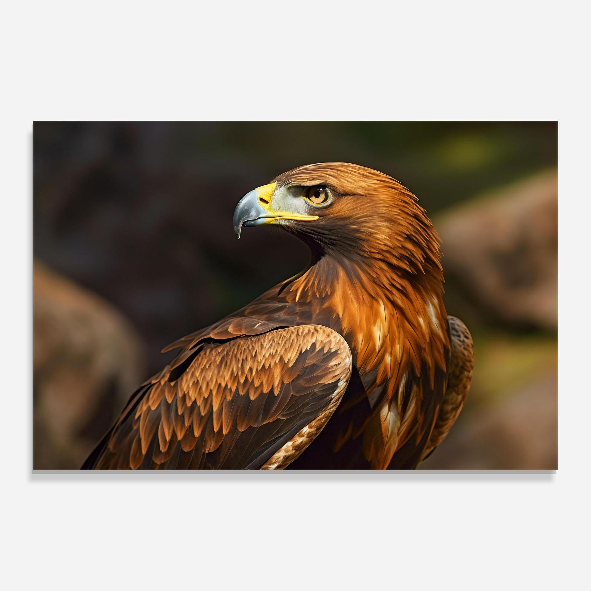 Glasbild Brown Eagle mockup 0