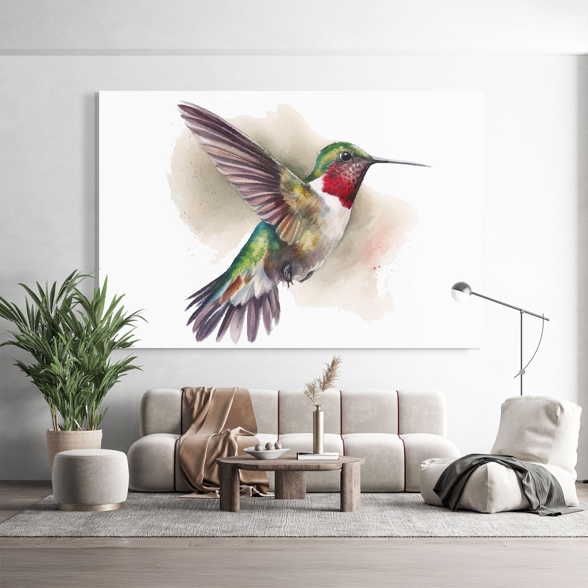 Glasbild Beautiful Bird mockup 9