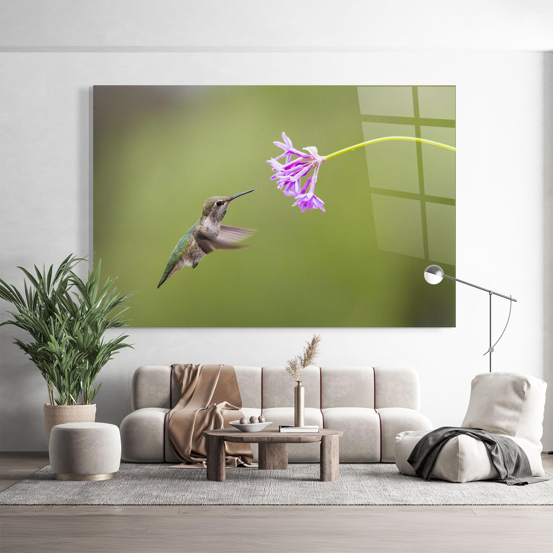 Glasbild Cute Hummingbird mockup 9