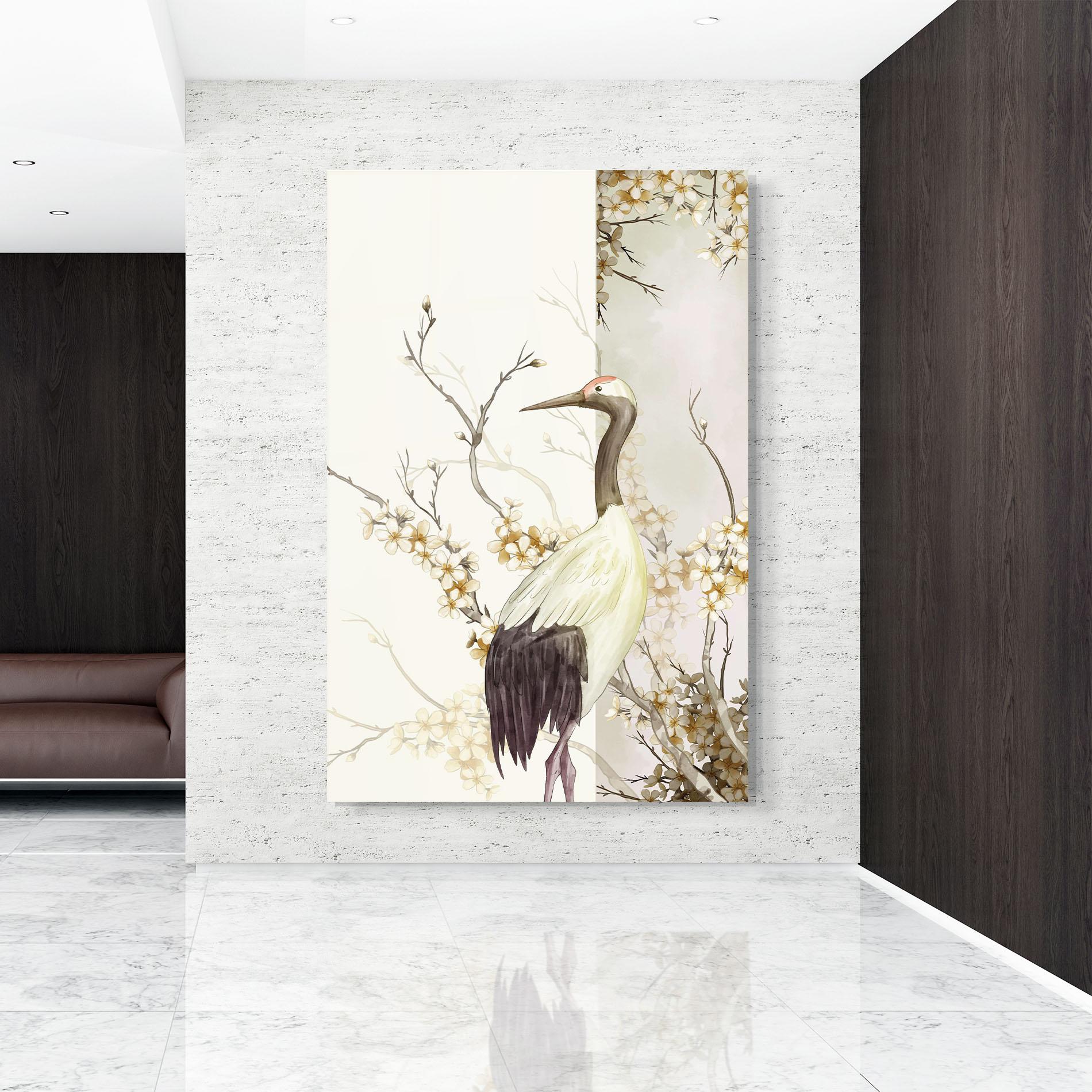 Glasbild Asian Bird mockup 9