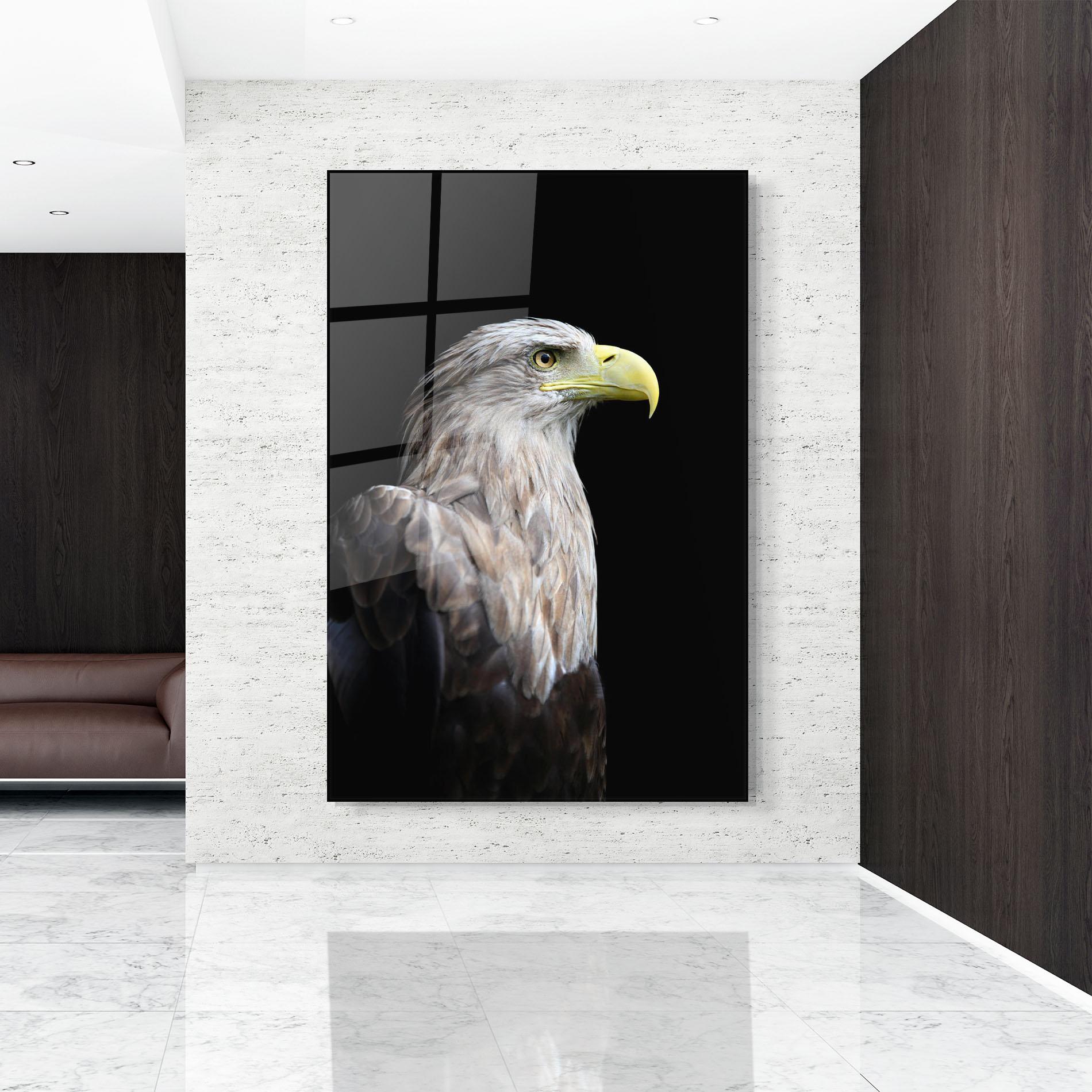 Glasbild Close Up Eagle mockup 9