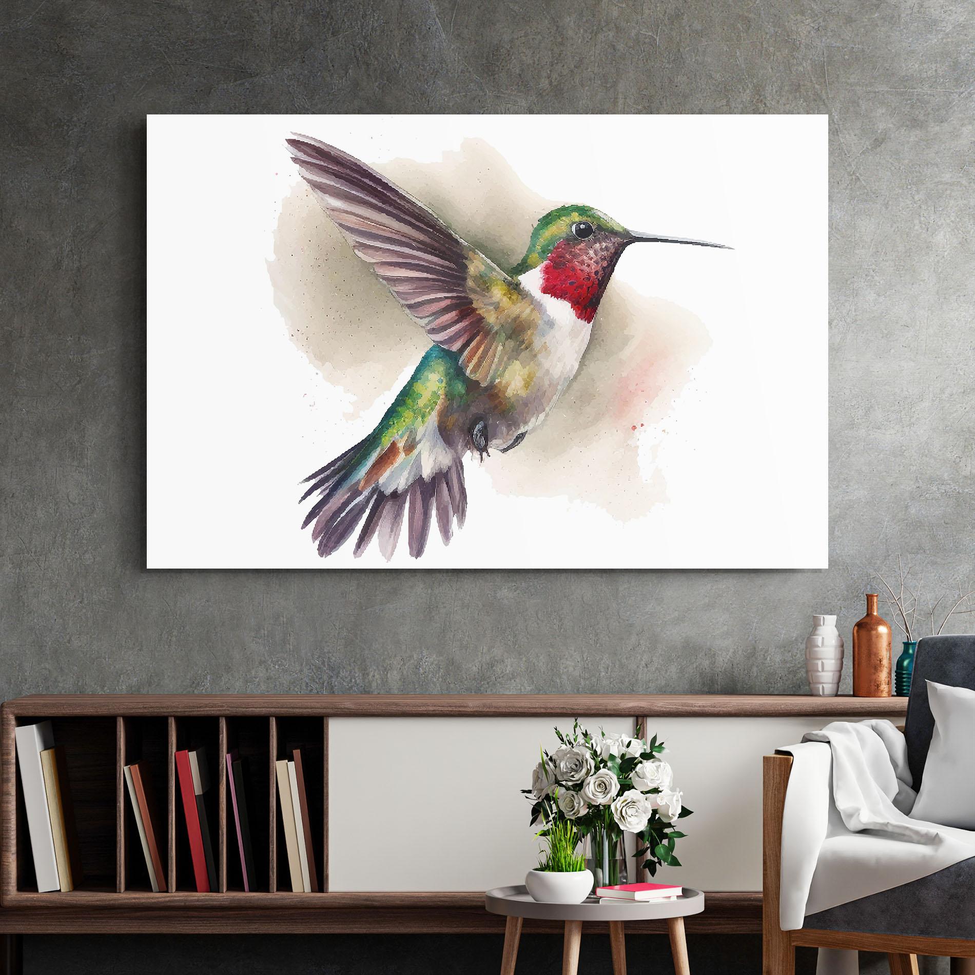Glasbild Beautiful Bird mockup 2