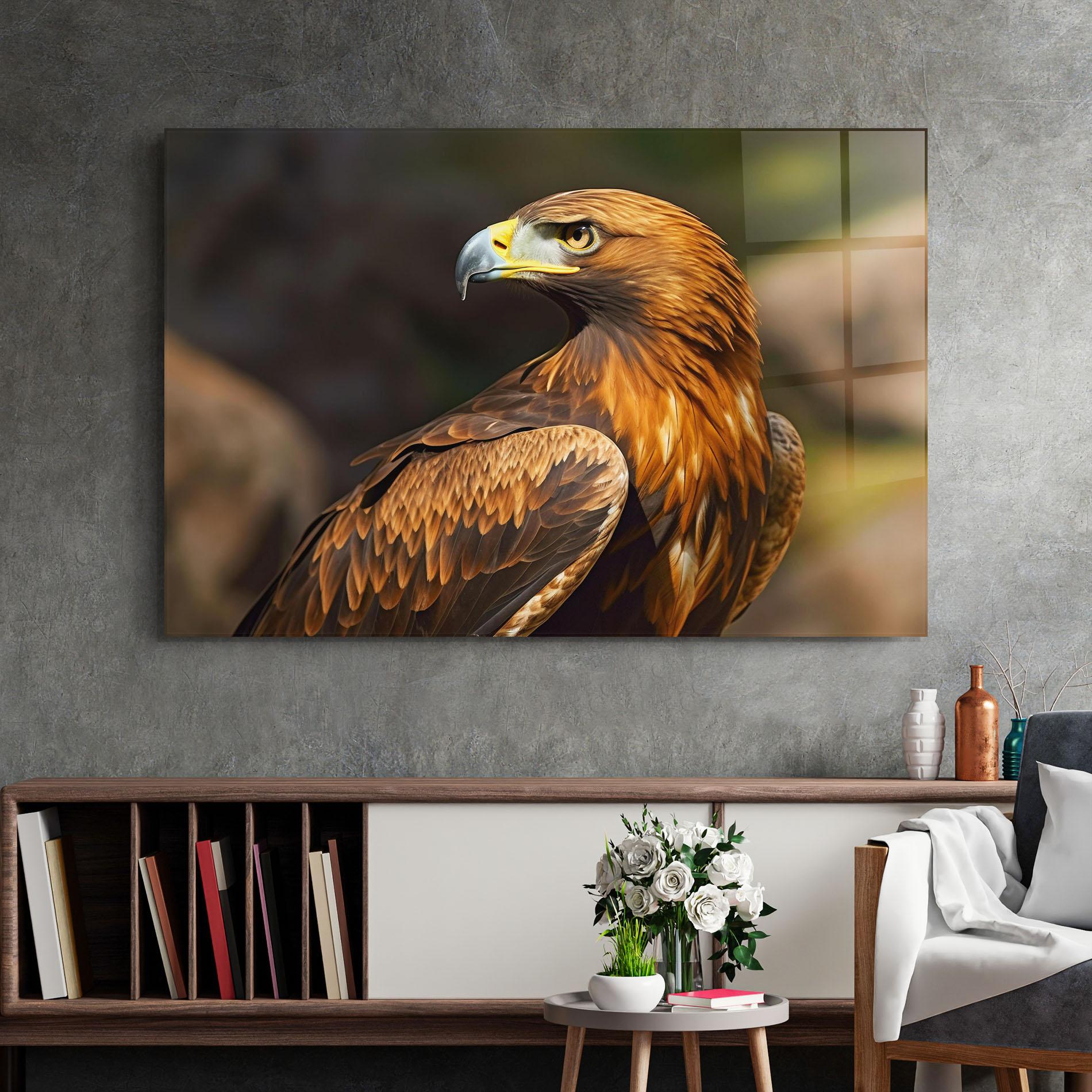 Glasbild Brown Eagle mockup 2