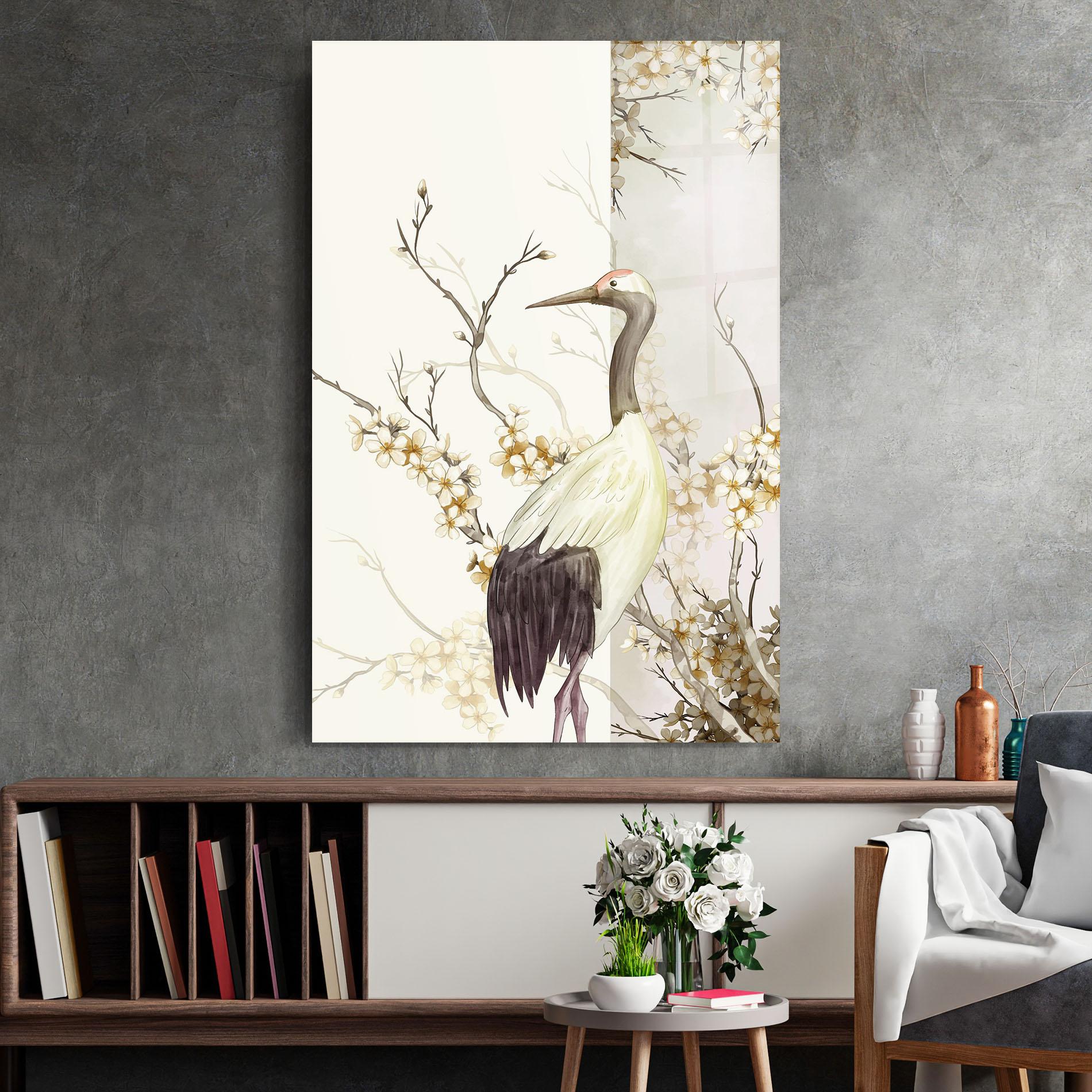 Glasbild Asian Bird mockup 2