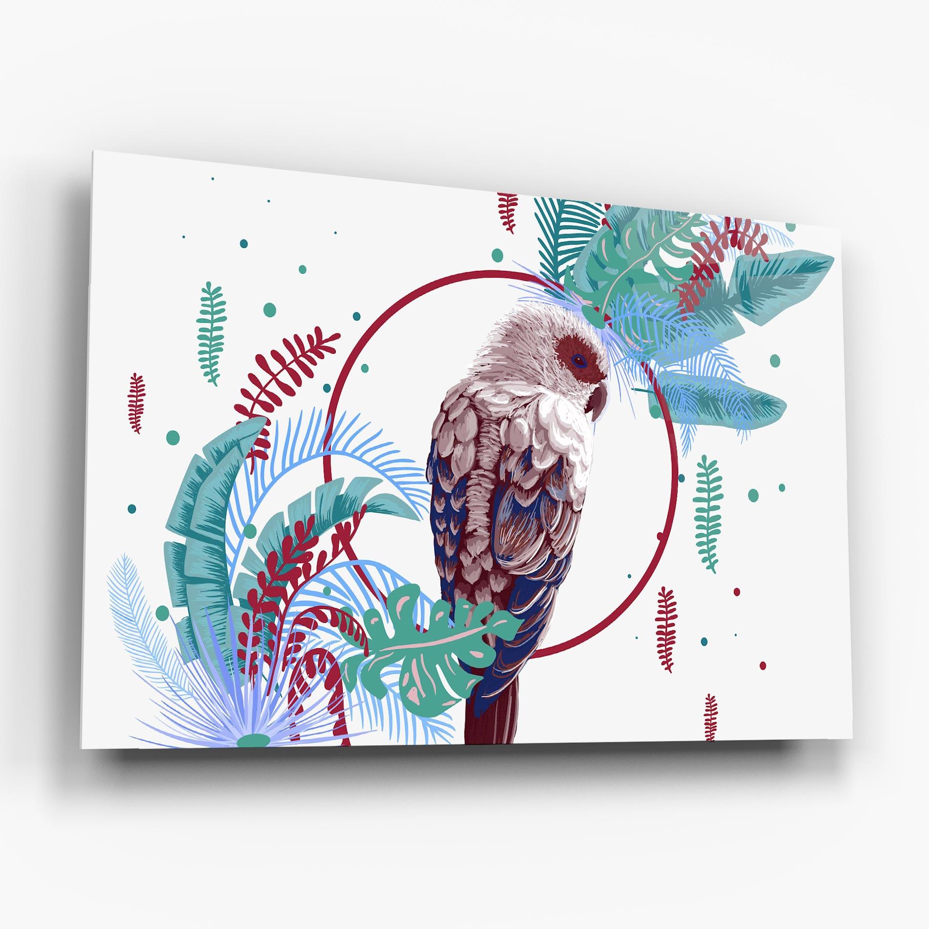 Glasbild Bright Bird mockup 6
