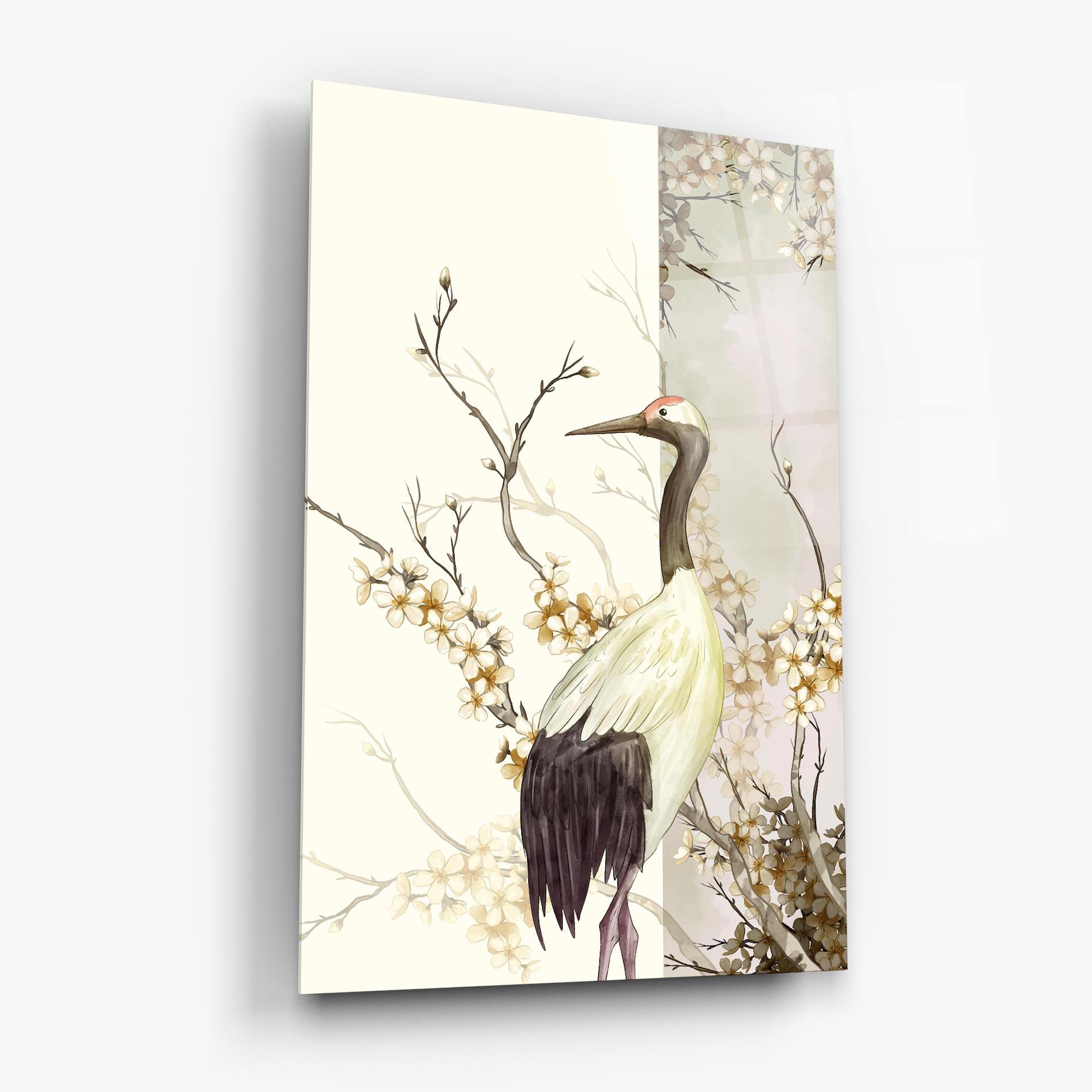 Glasbild Asian Bird mockup 6