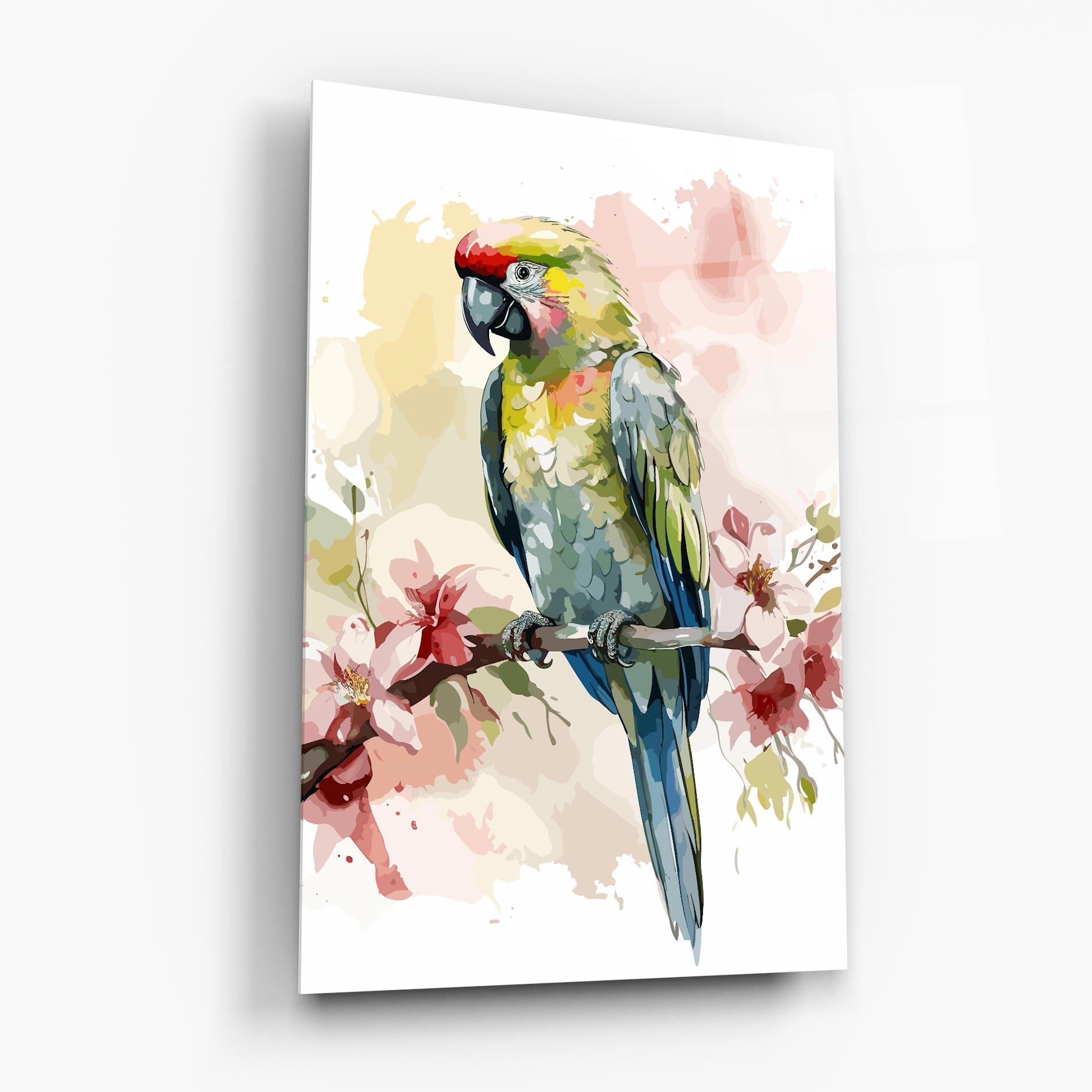 Glasbild Beautiful Parrot mockup 6