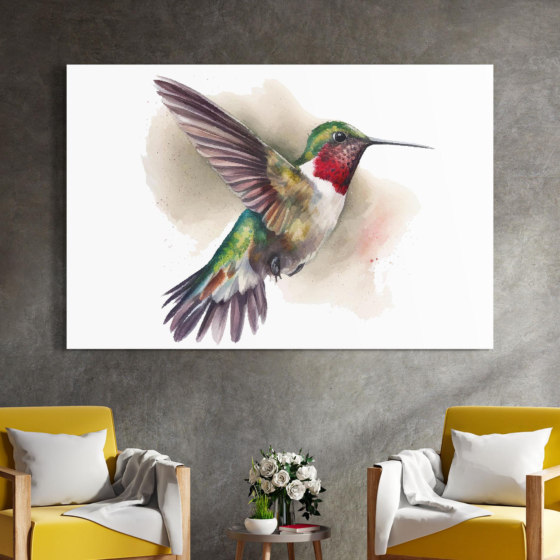 Glasbild Beautiful Bird mockup 4