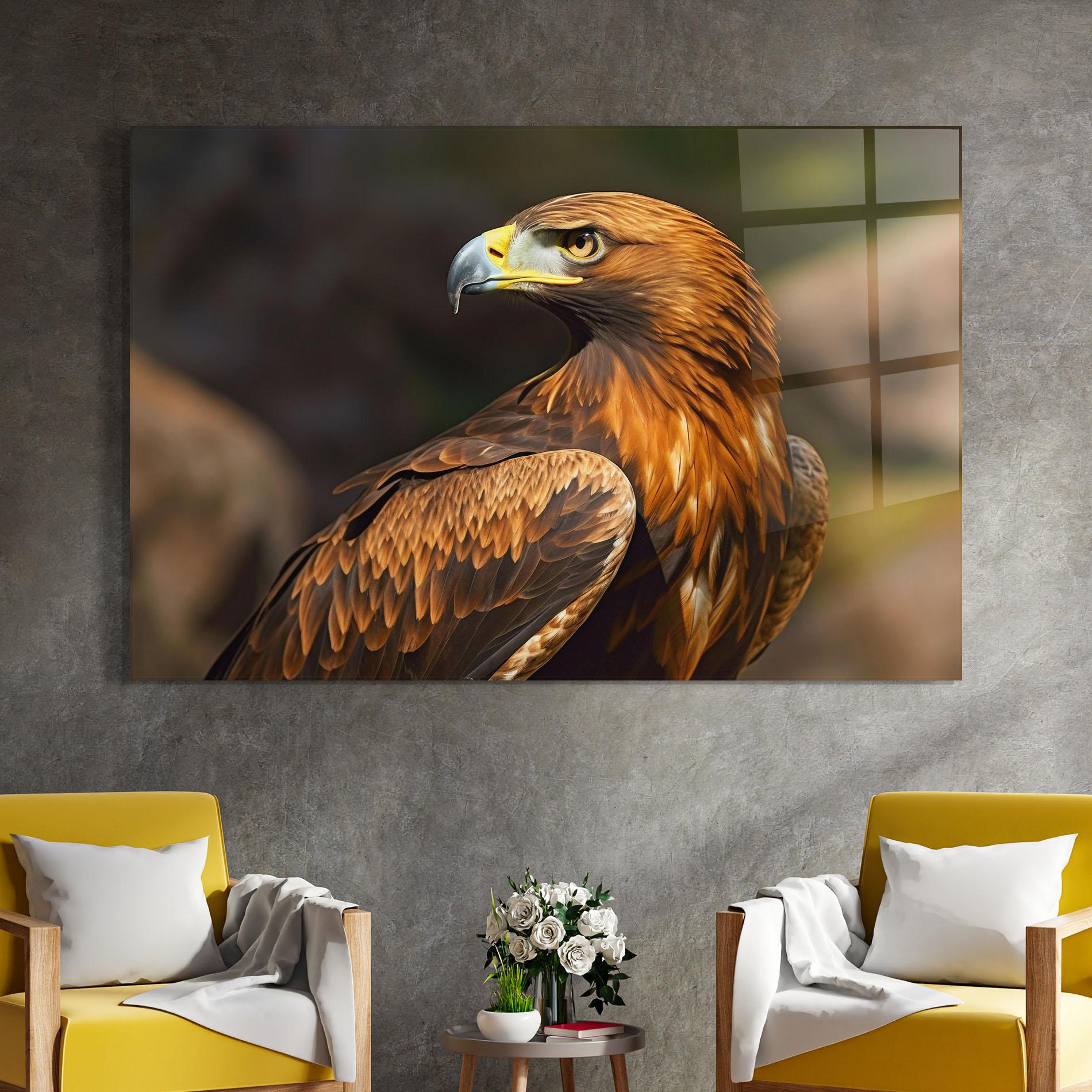 Glasbild Brown Eagle mockup 4